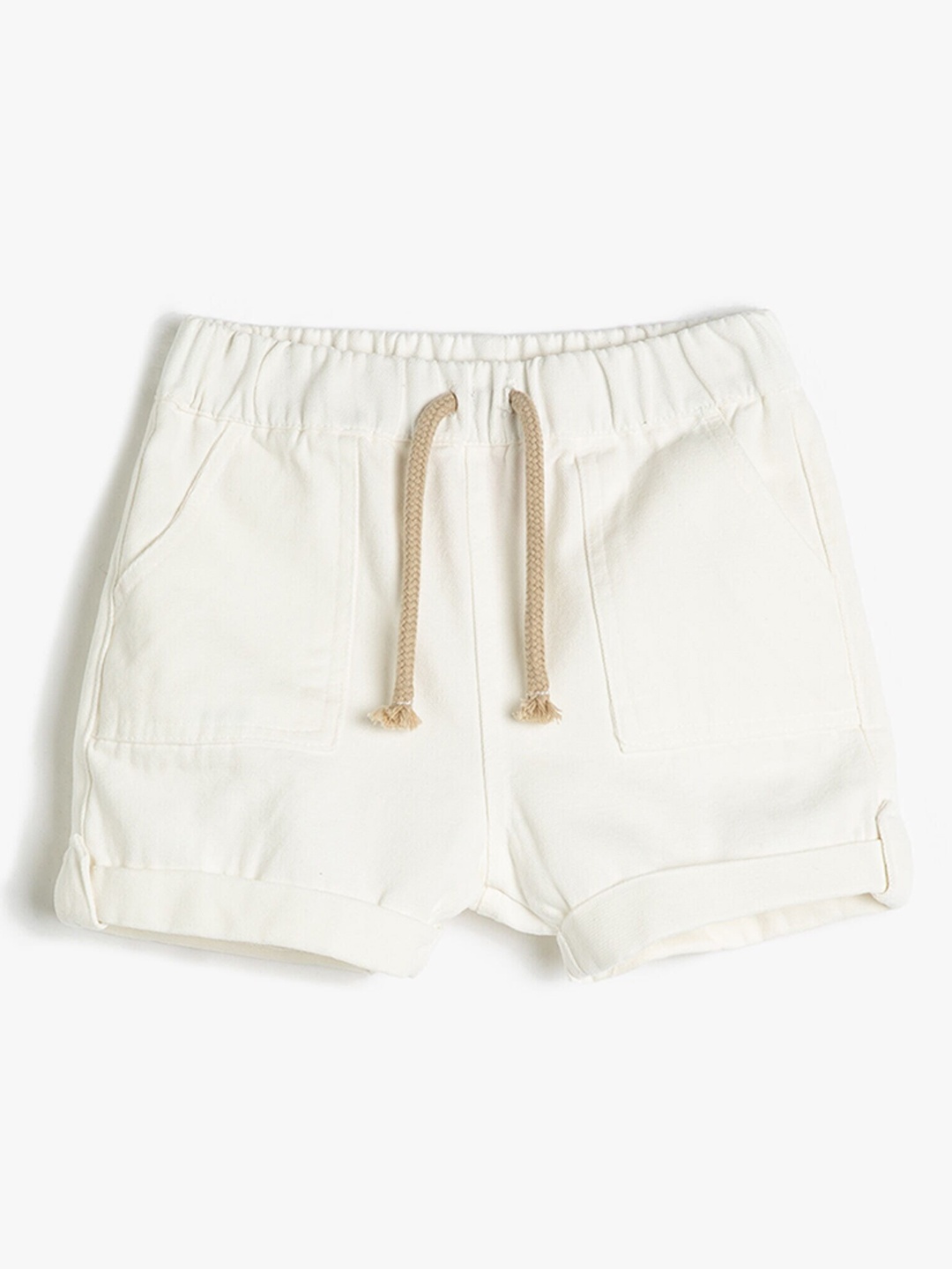 

Koton Boys Mid Rise Cotton Shorts, White