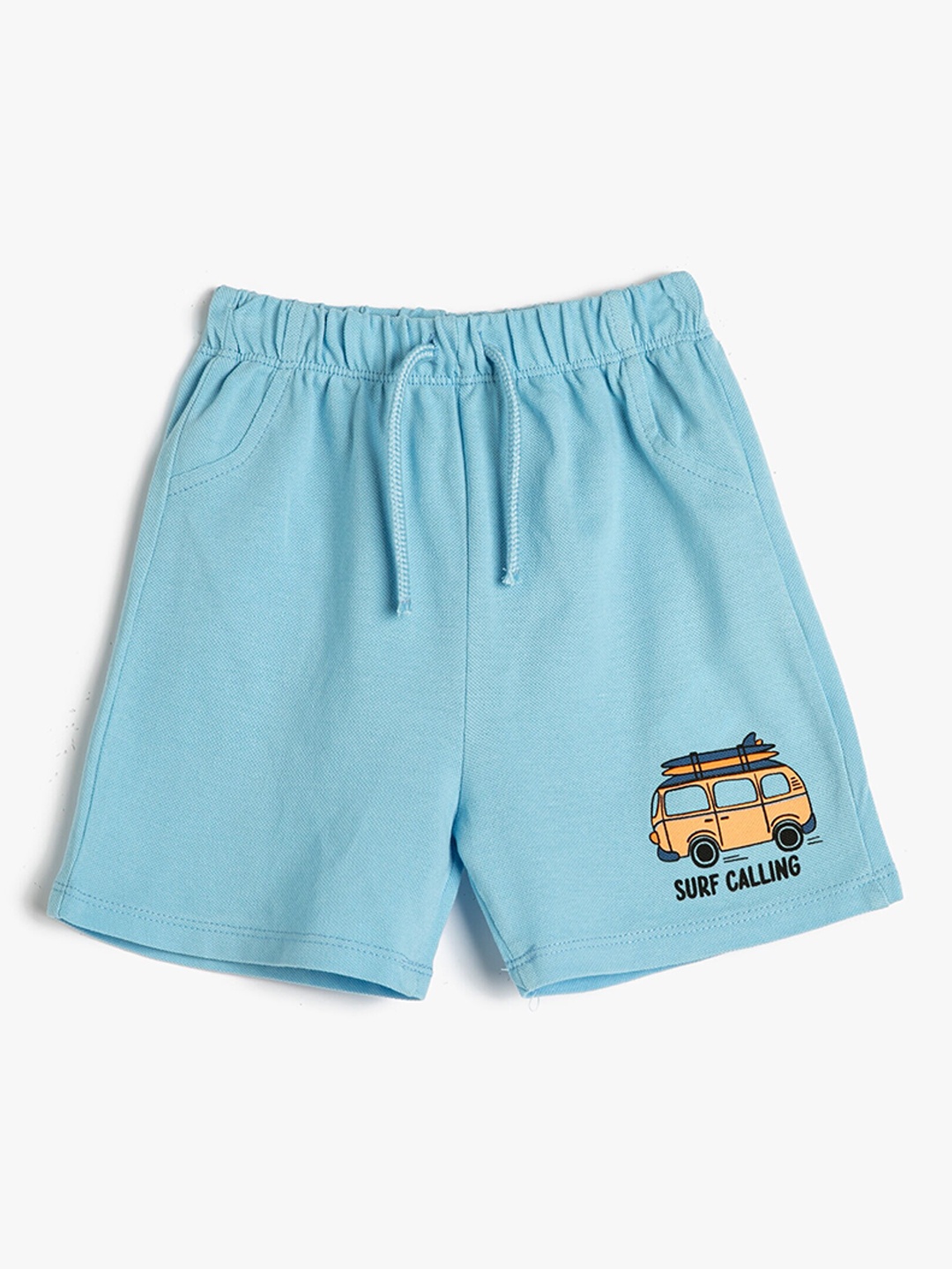 

Koton Boys Mid Rise Cotton Shorts, Blue