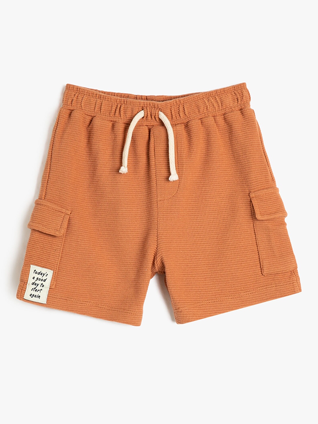 

Koton Boys Mid-Rise Pure Cotton Regular Shorts, Brown