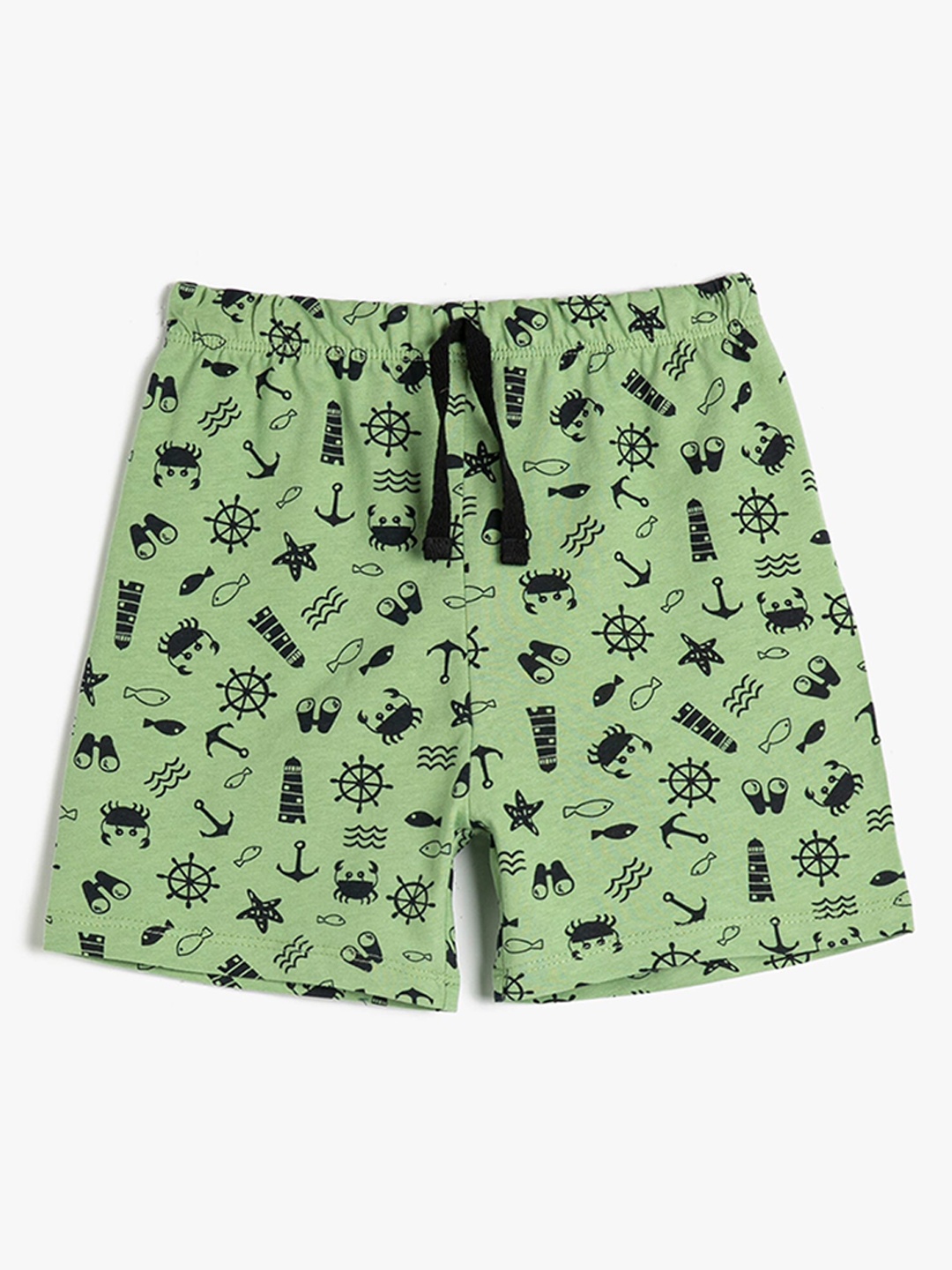 

Koton Infant Boys Conversational Printed Pure Cotton Shorts, Green