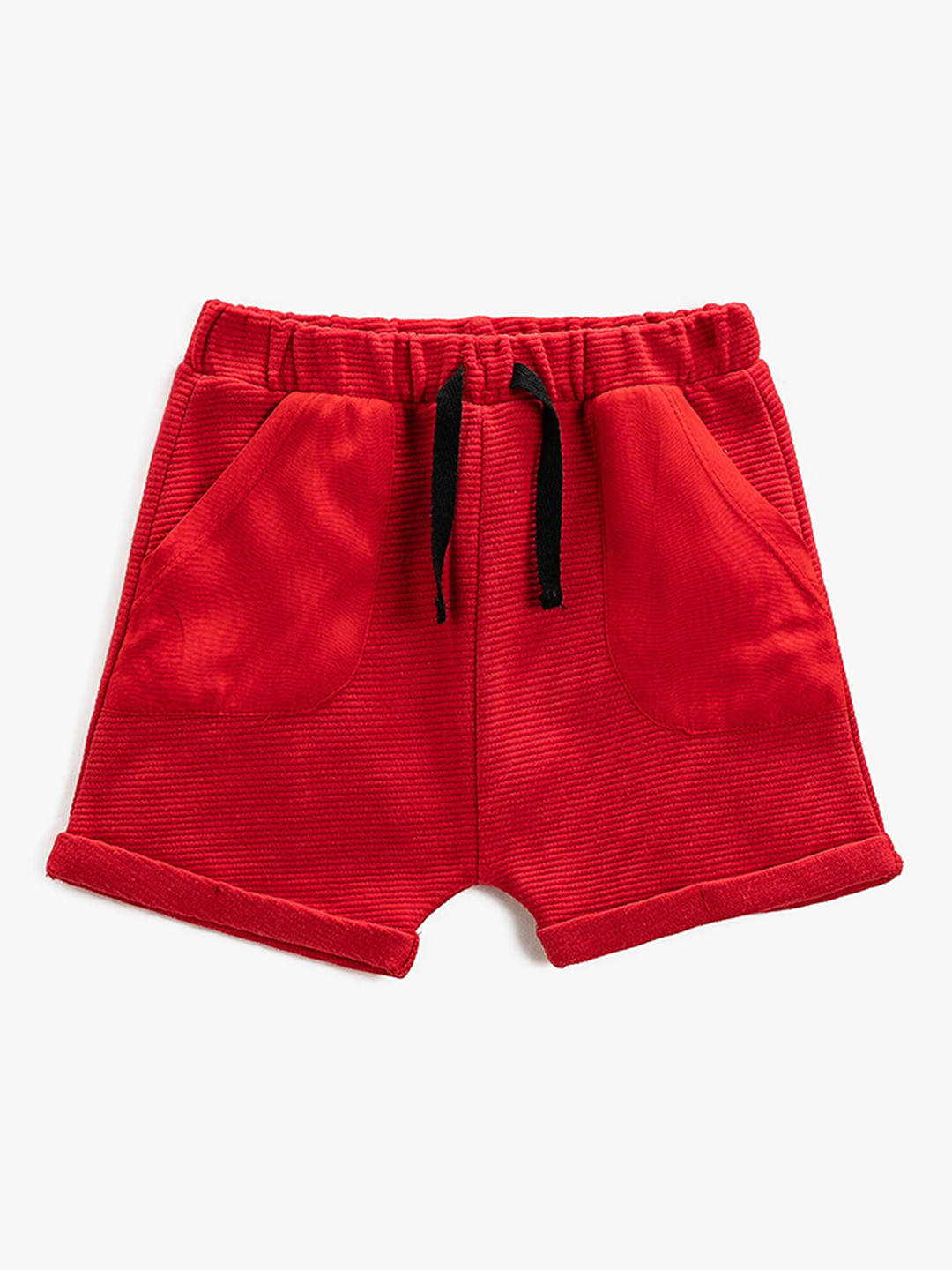 

Koton Boys Mid-Rise Pure Cotton Shorts, Red