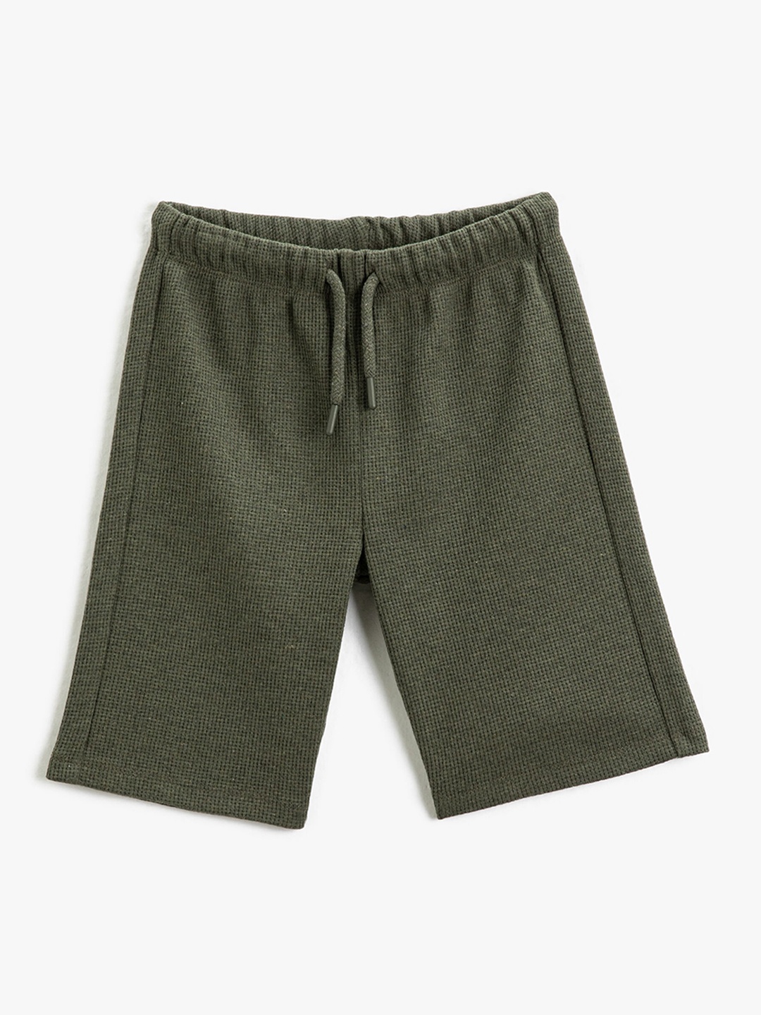 

Koton Boys Solid Mid-Rise Shorts, Olive