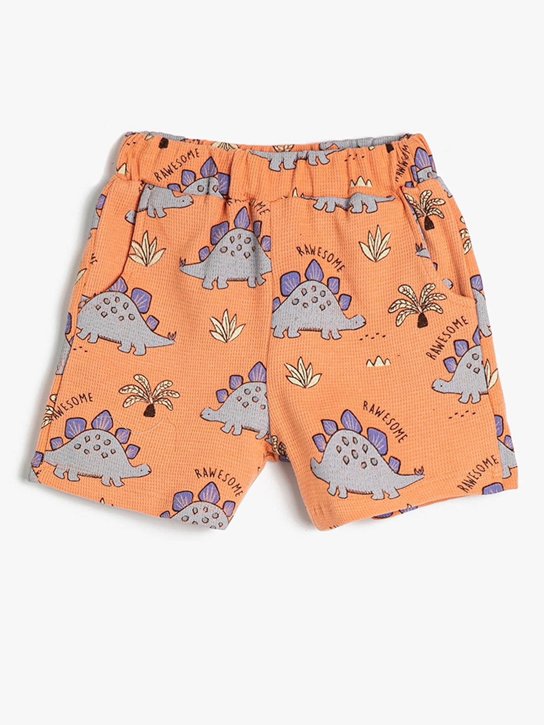 

Koton Boys Printed Pure Cotton Shorts, Orange