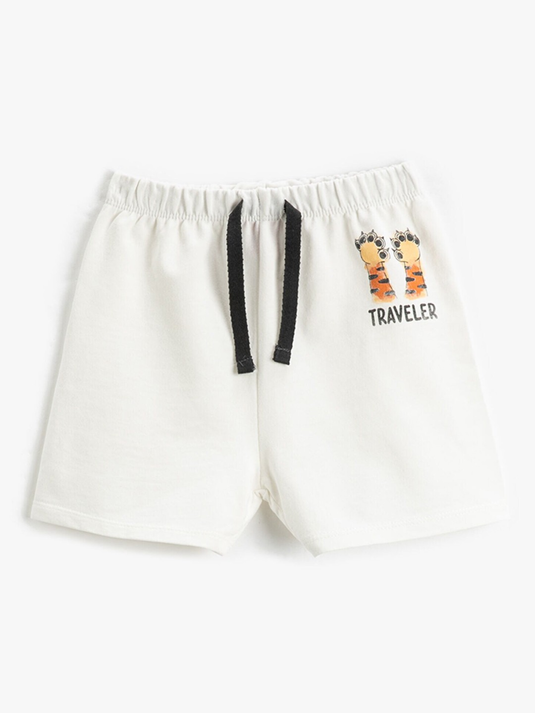 

Koton Boys Solid Pure Cotton Shorts, White