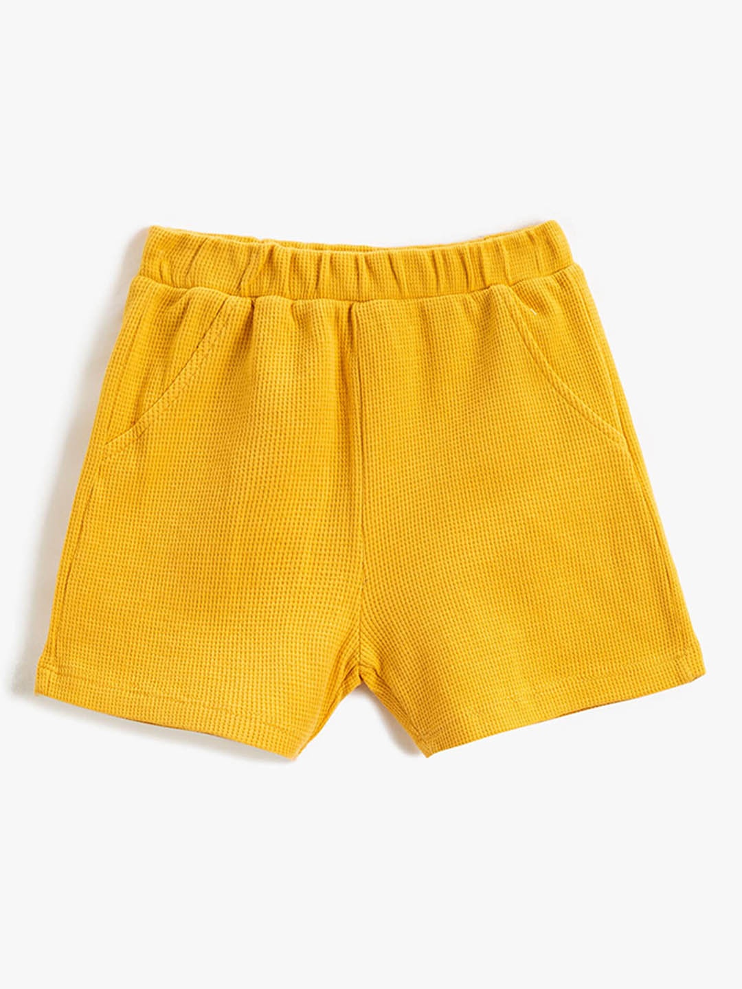 

Koton Boys Solid Pure Cotton Shorts, Yellow