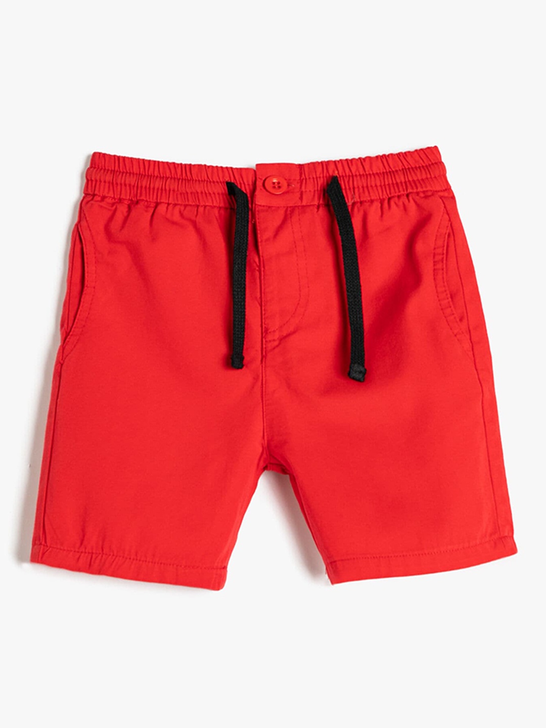 

Koton Boys Mid Rise Pure Cotton Shorts, Red