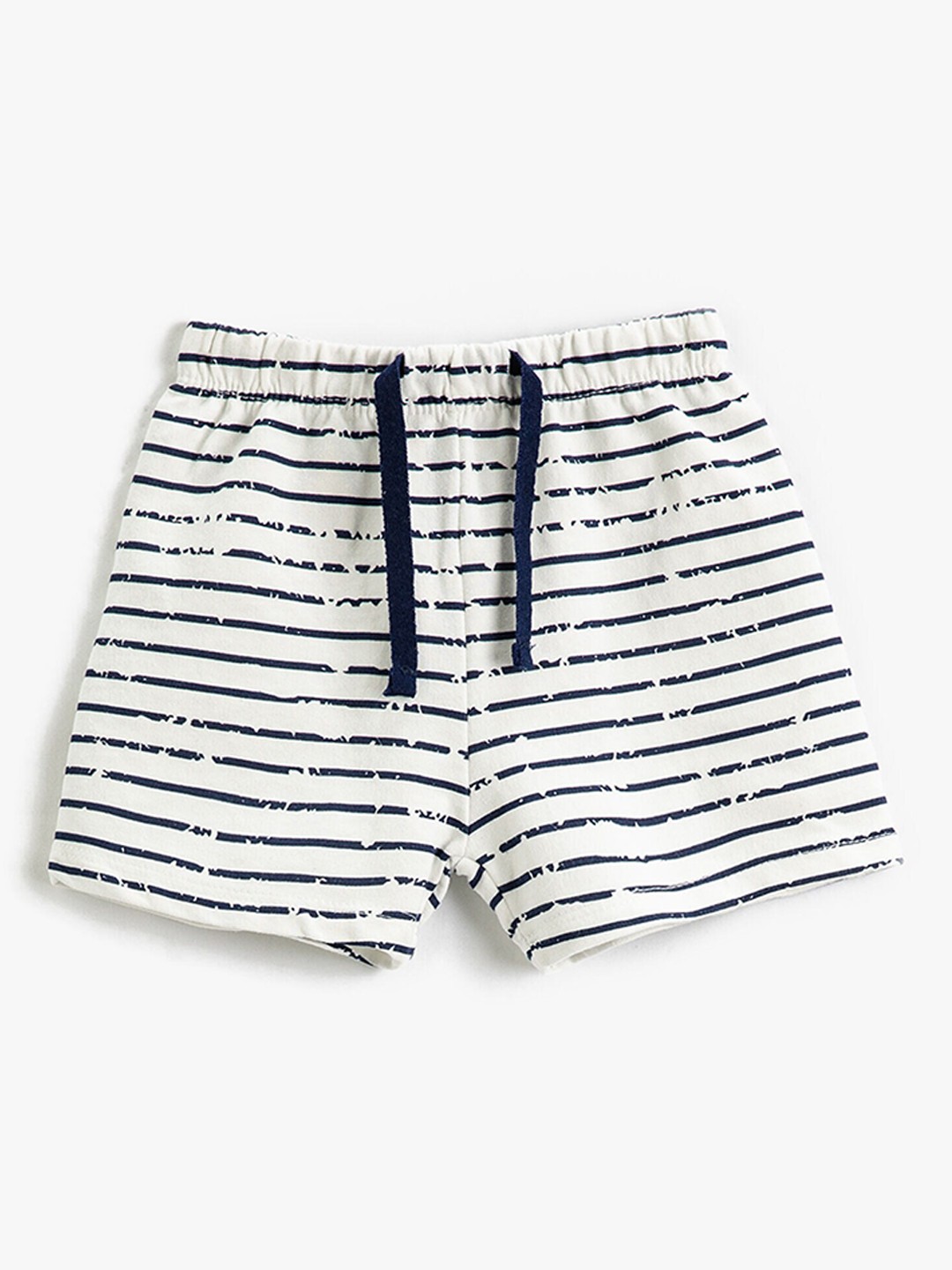 

Koton Boys Striped Mid Rise Regular Fit Cotton Shorts, Blue