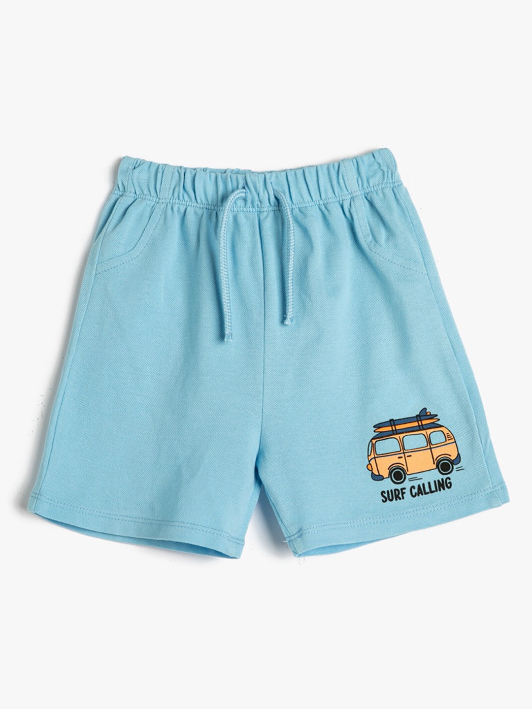 

Koton Boys Mid Rise Regular Fit Cotton Shorts, Blue