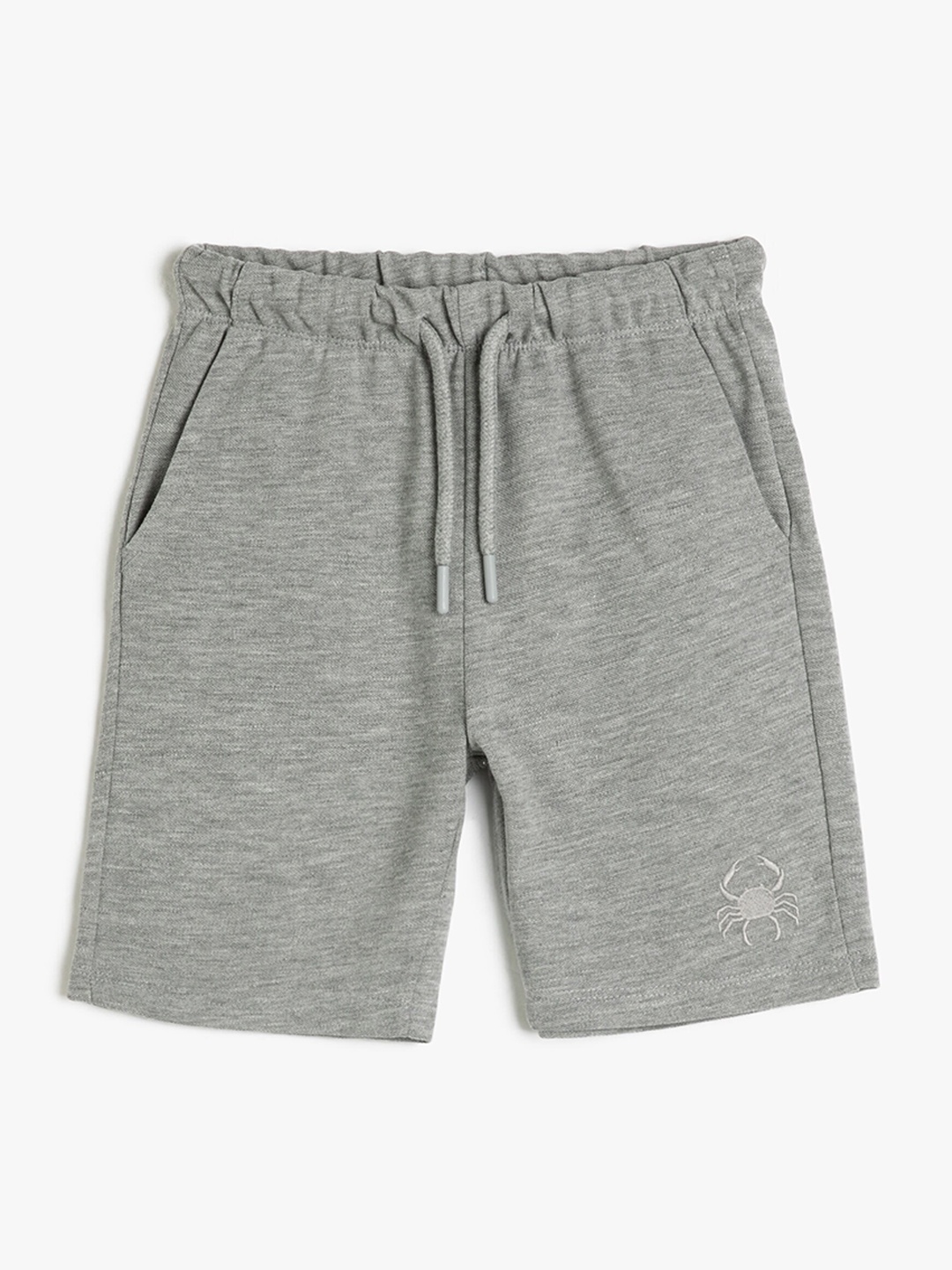 

Koton Boys Mid Rise Regular Fit Cotton Shorts, Grey