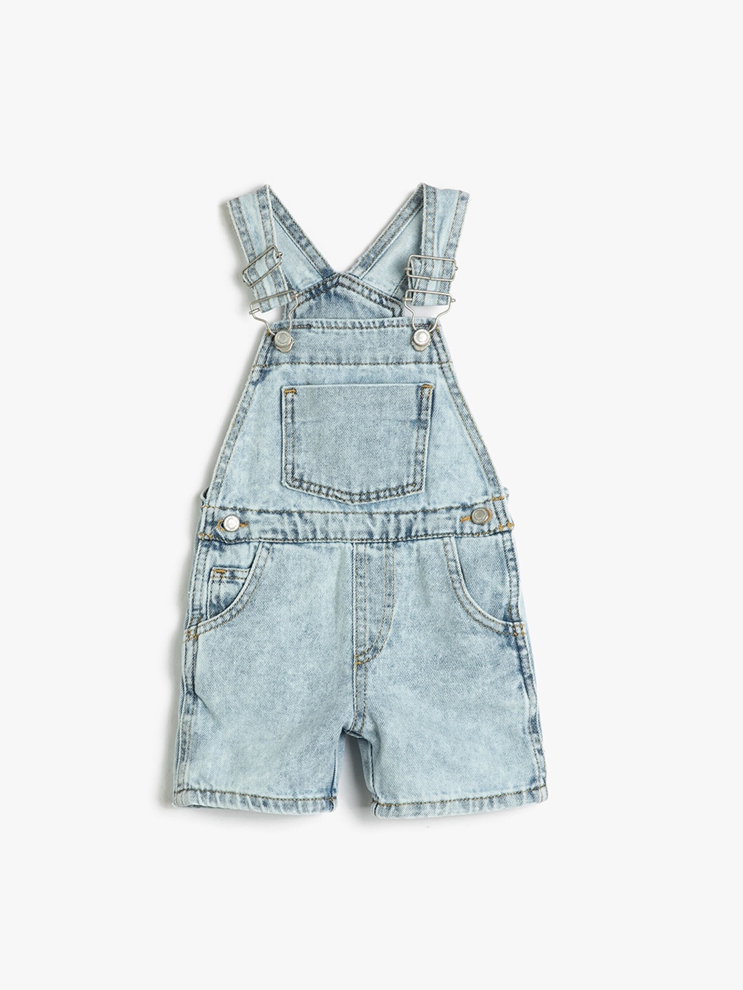 

Koton Boys Washed Denim Dungaree, Blue
