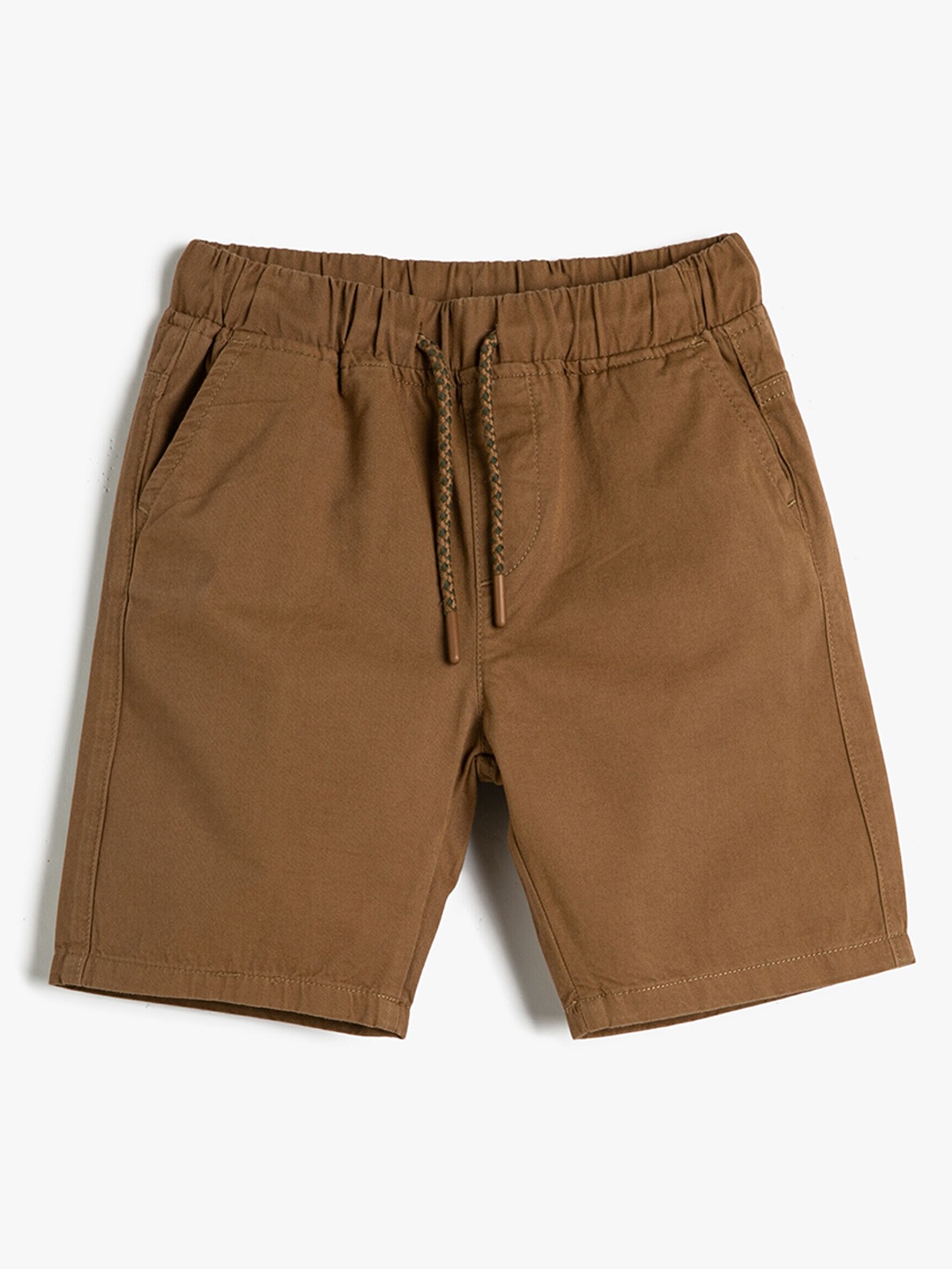 

Koton Boys Mid Rise Regular Fit Cotton Shorts, Camel brown