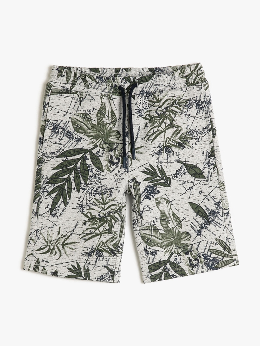 

Koton Boys Floral Printed Mid Rise Regular Fit Shorts, Green