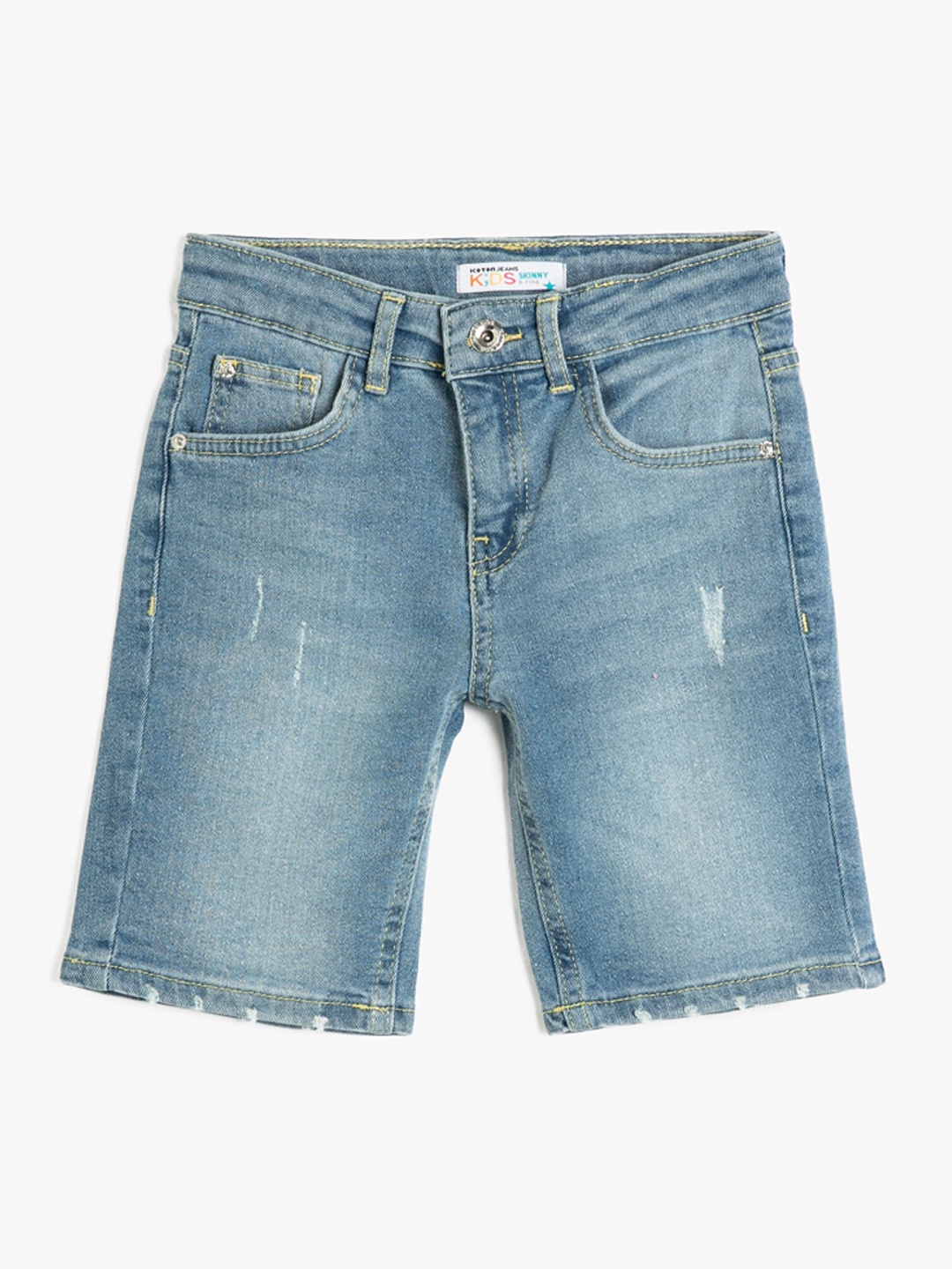 

Koton Boys Mid Rise Regular Fit Denim Shorts, Blue
