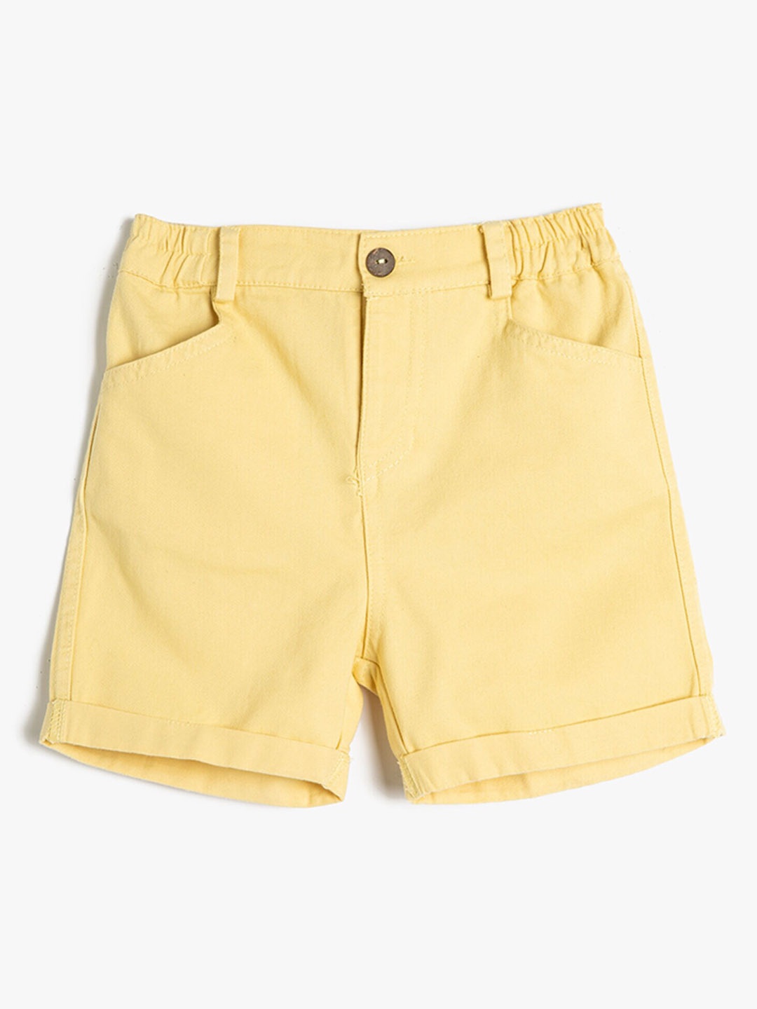 

Koton Infants Boys Mid Rise Regular Fit Cotton Shorts, Yellow