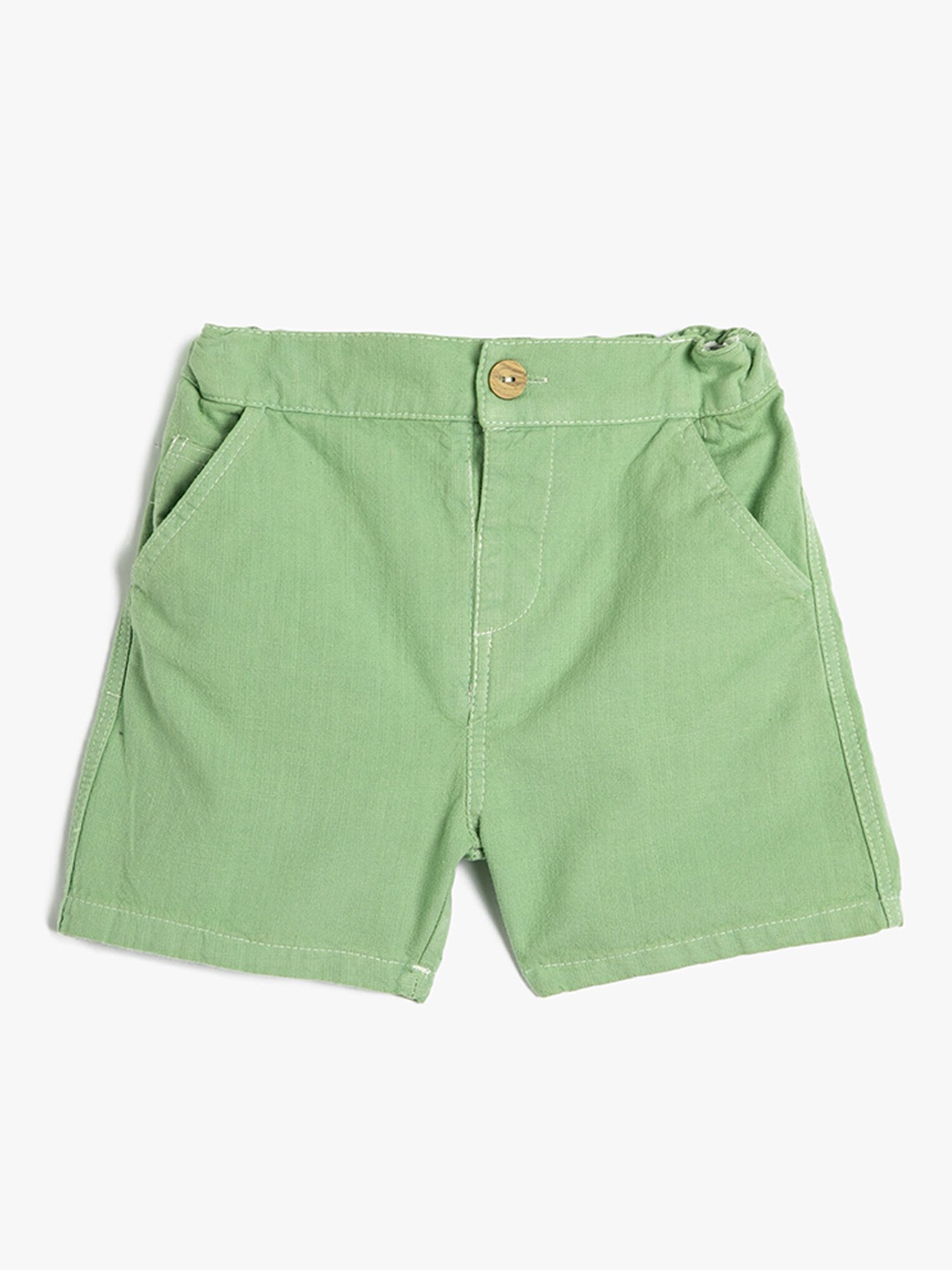 

Koton Infants Boys Mid Rise Denim Shorts, Green
