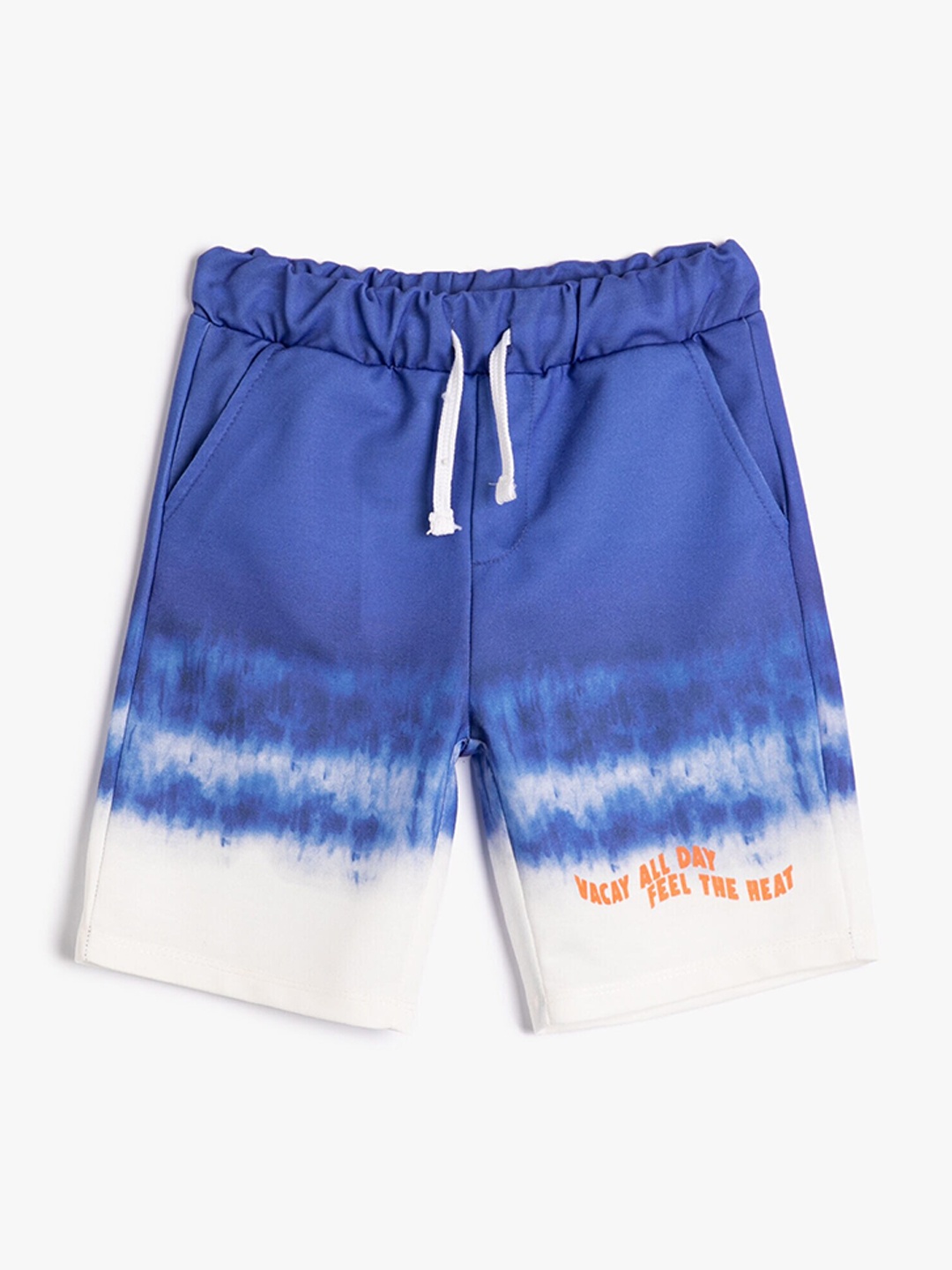 

Koton Boys Abstract Printed Mid-rise Regular Shorts, Blue