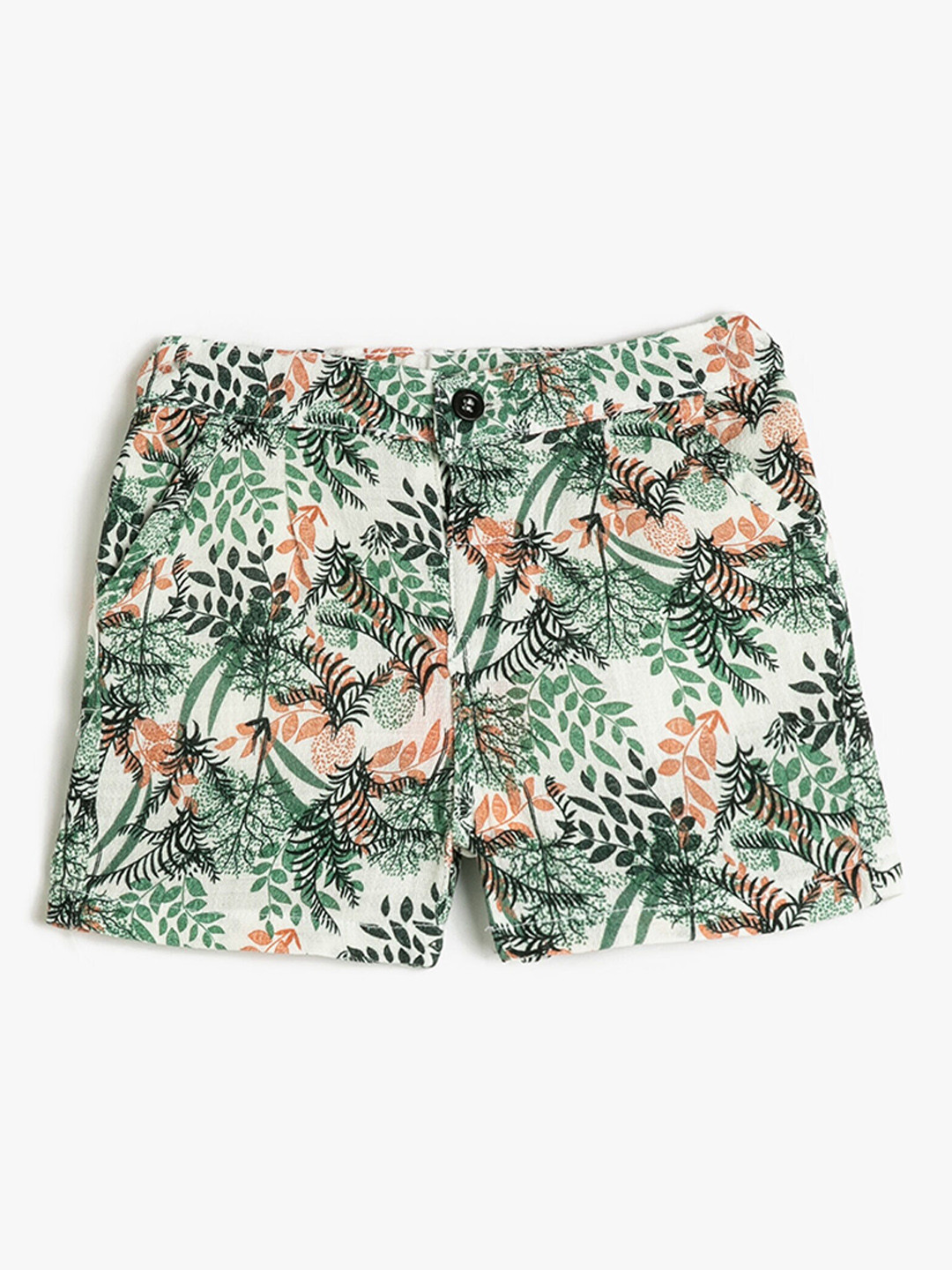 

Koton Boys Floral Printed Shorts, Green
