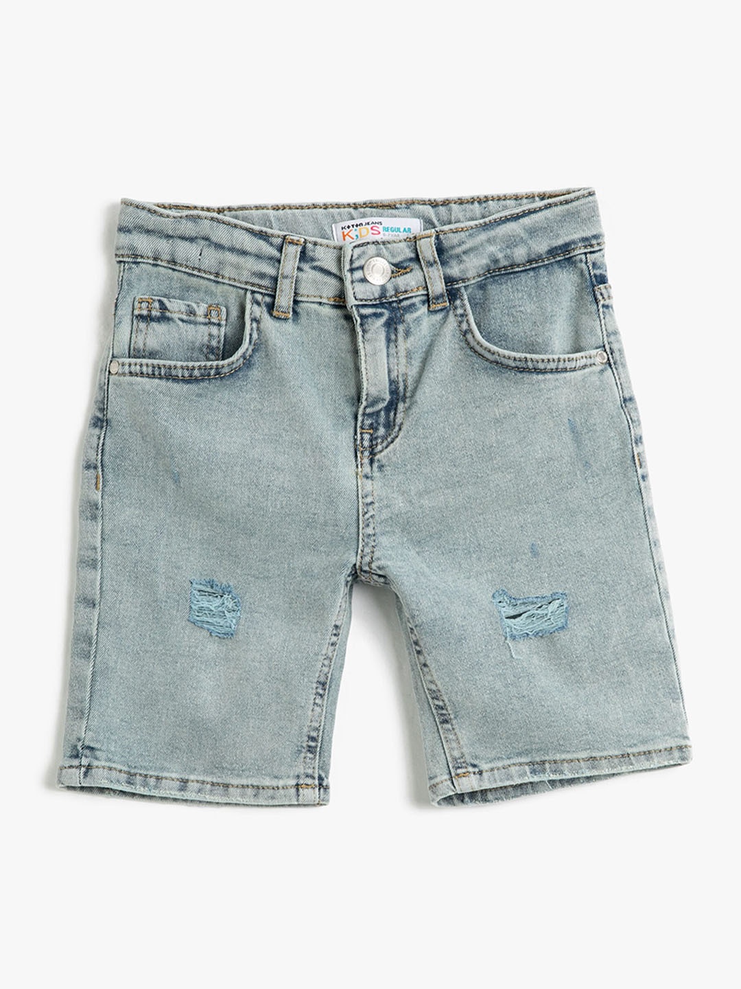 

Koton Boys Washed Denim Shorts, Blue
