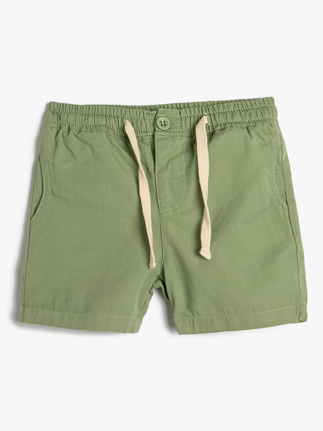 

Koton Infants Boys Mid-Rise Pure Cotton Shorts, Green