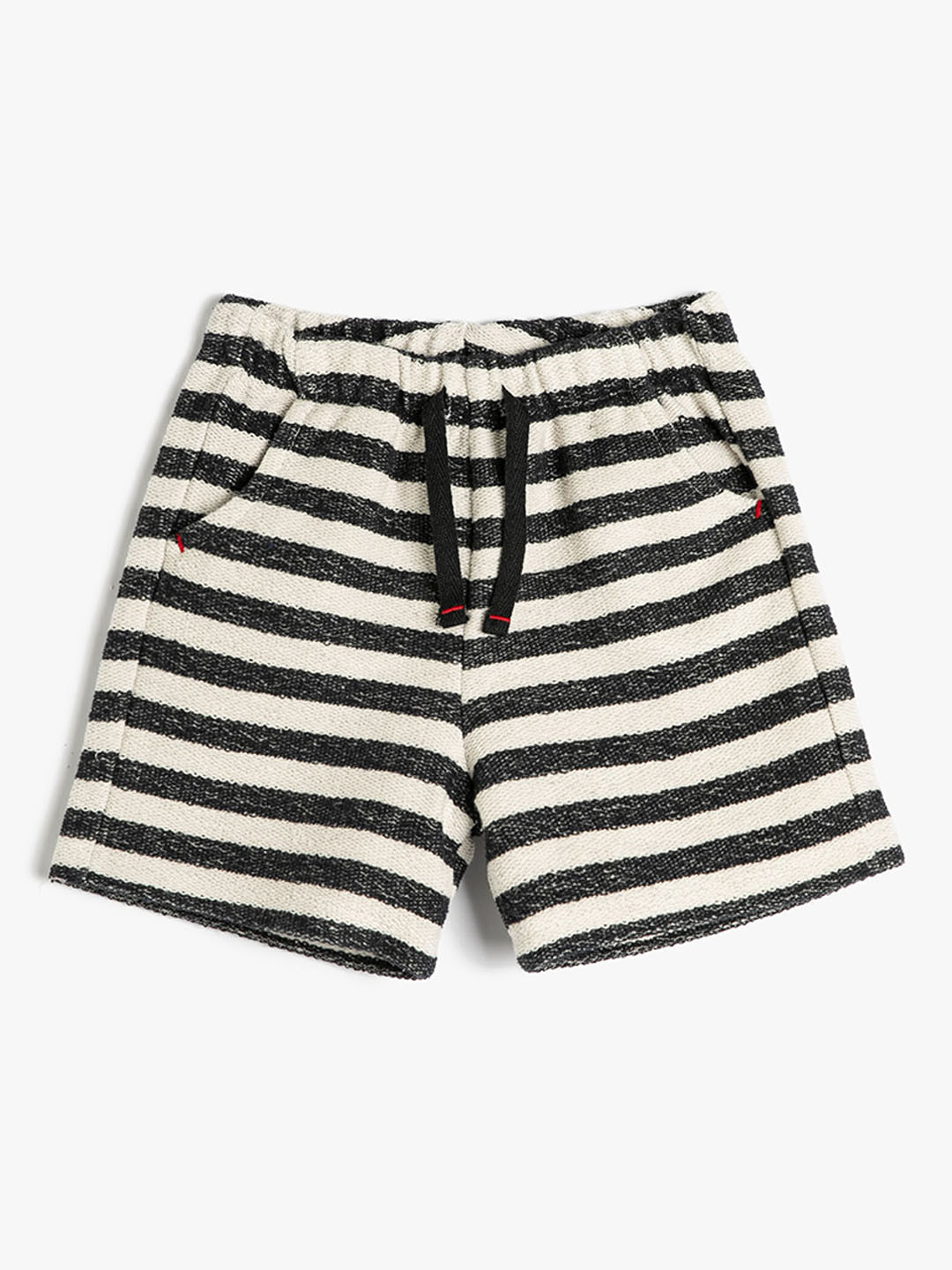 

Koton Boys Mid-Rise Striped Shorts, Beige
