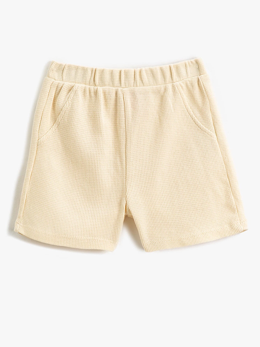 

Koton Boys High-Rise Pure Cotton Shorts, Beige