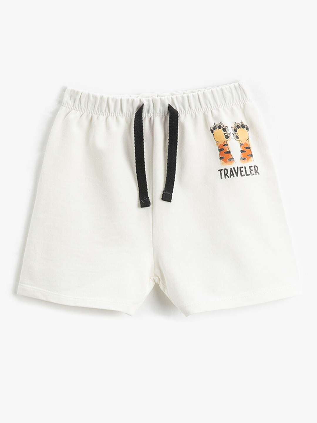 

Koton Boys Mid-Rise Pure Cotton Shorts, White