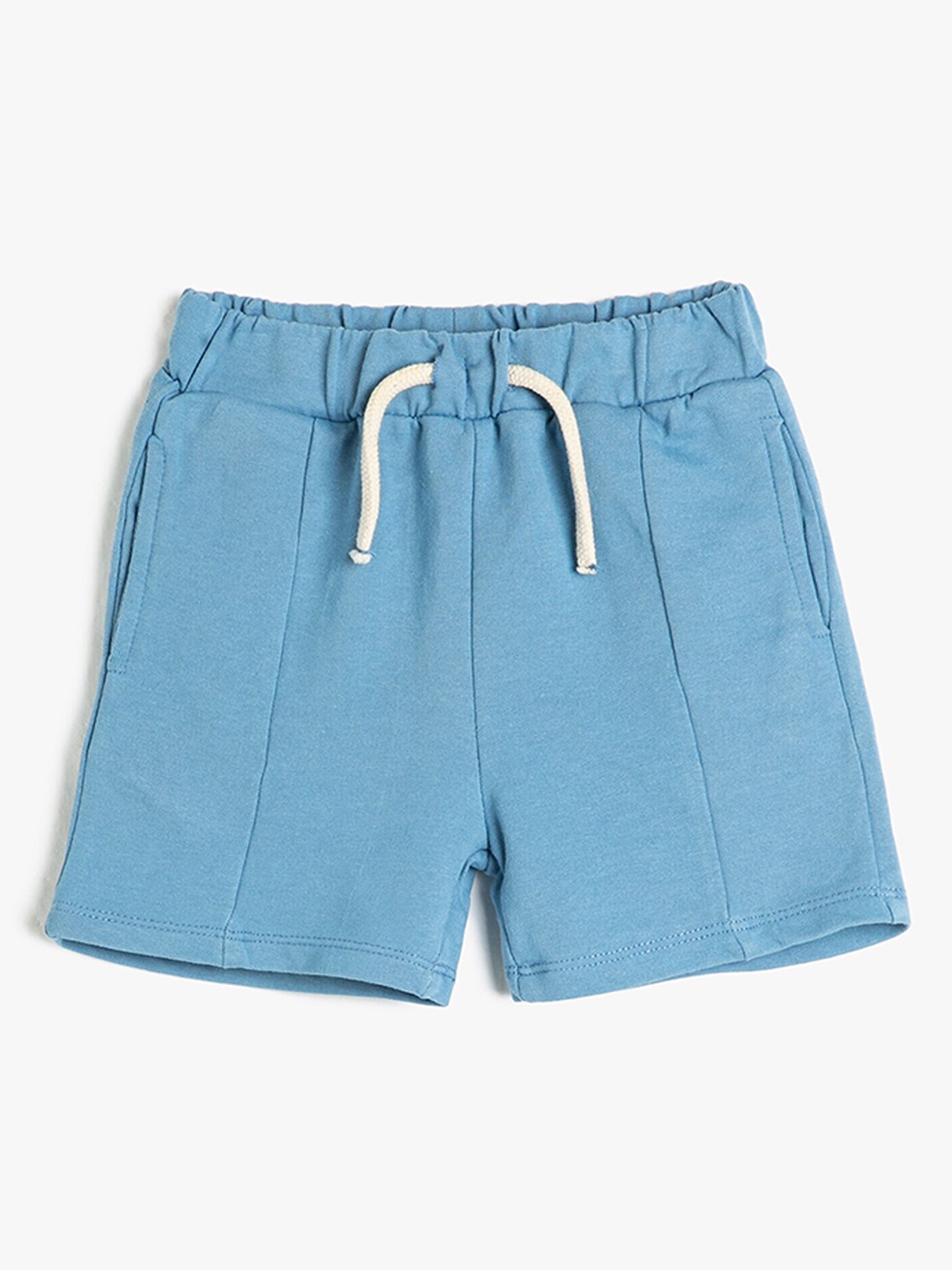 

Koton Infants Boys Mid-Rise Pure Cotton Shorts, Blue