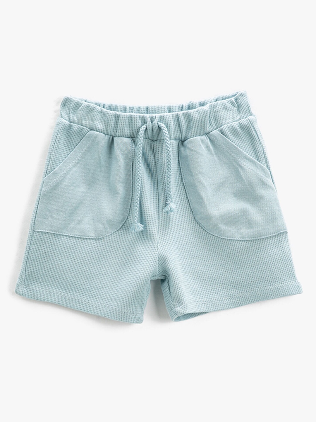 

Koton Boys Mid-Rise Pure Cotton Shorts, Blue