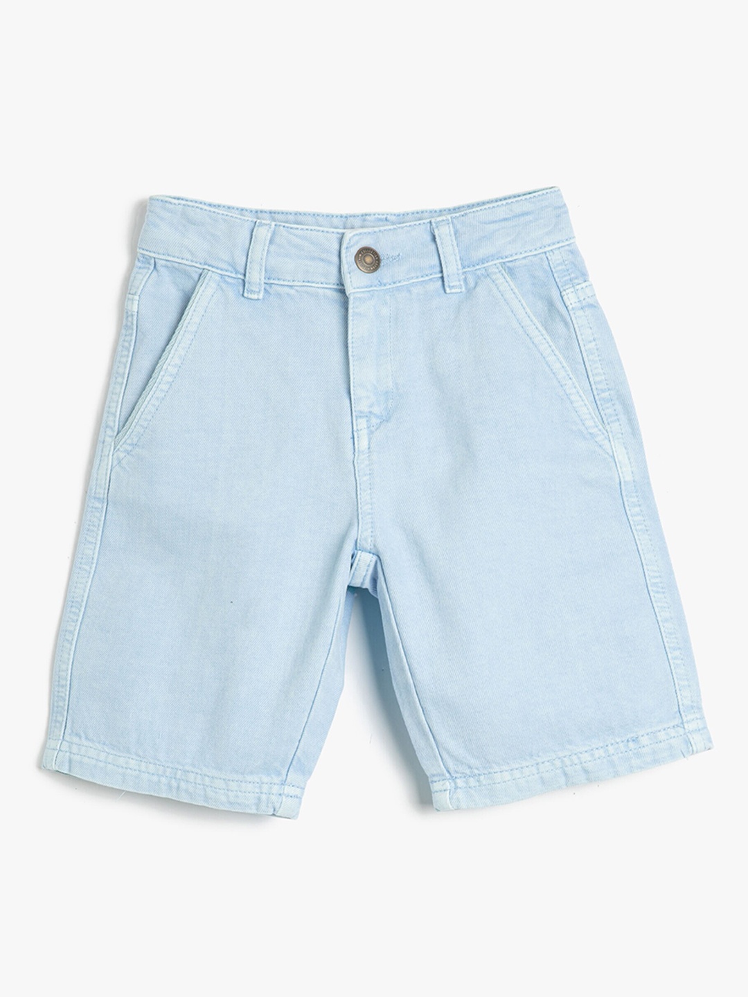 

Koton Boys Mid-Rise Pure Cotton Shorts, Blue
