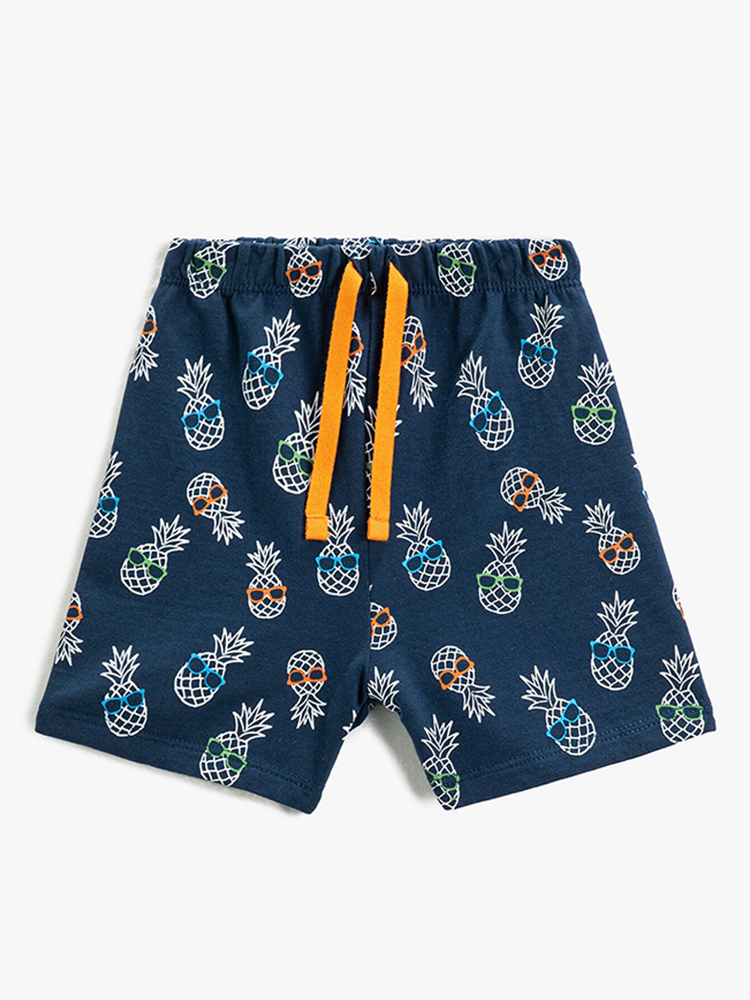 

Koton Boys Conversational Printed Pure Cotton Shorts, Teal