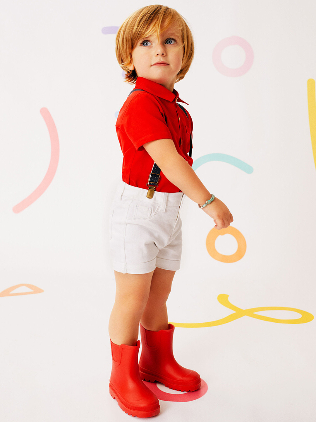 

Koton Boys Mid Rise Shorts, White