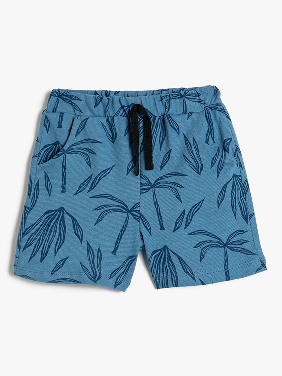 

Koton Boys Floral Printed Mid Rise Shorts, Blue
