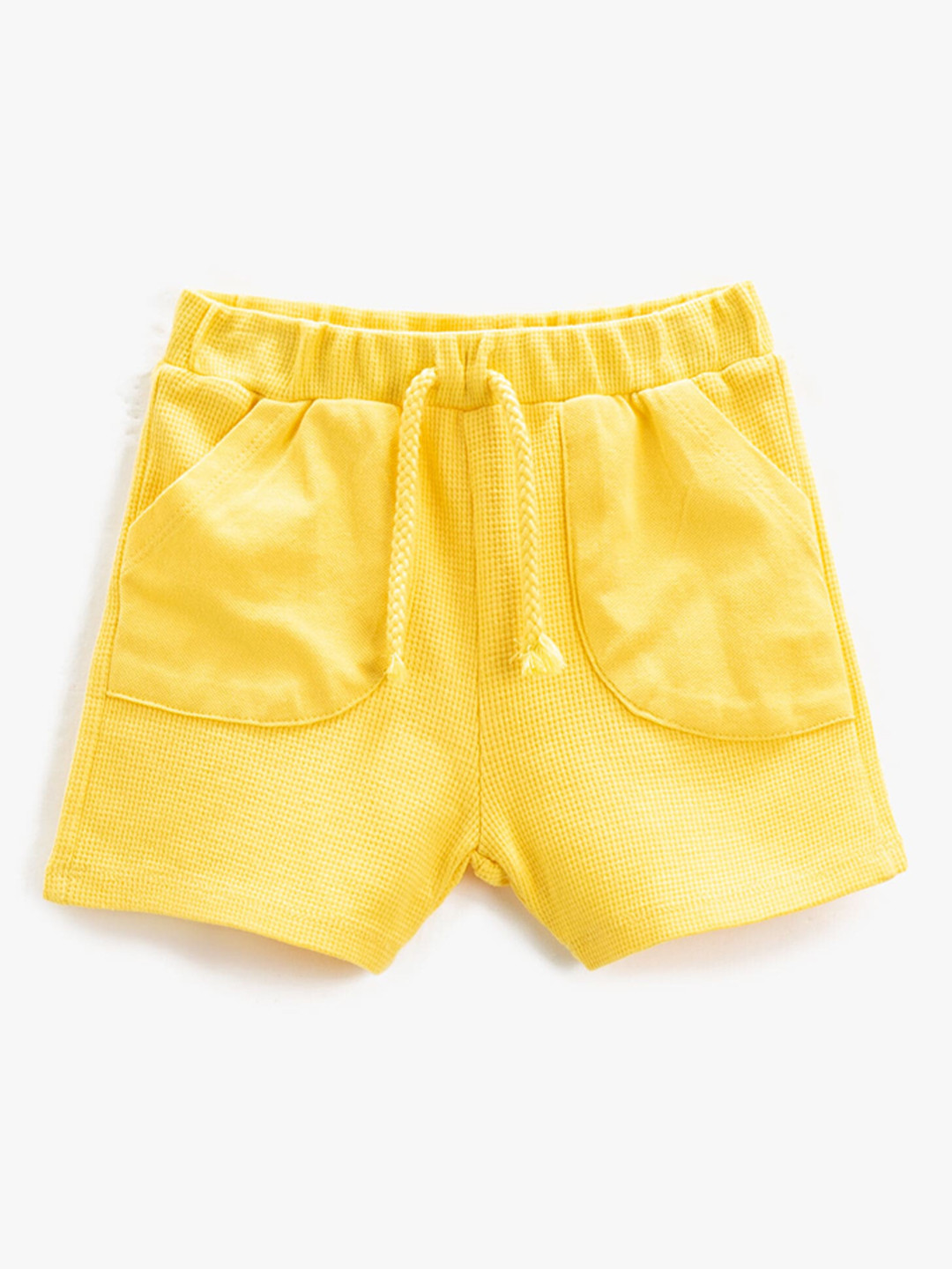 

Koton Boys Mid Rise Pure Cotton Shorts, Yellow