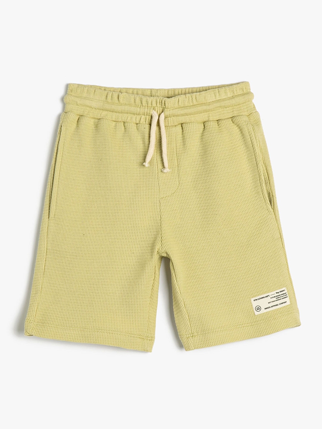 

Koton Boys Mid Rise Pure Cotton Shorts, Green