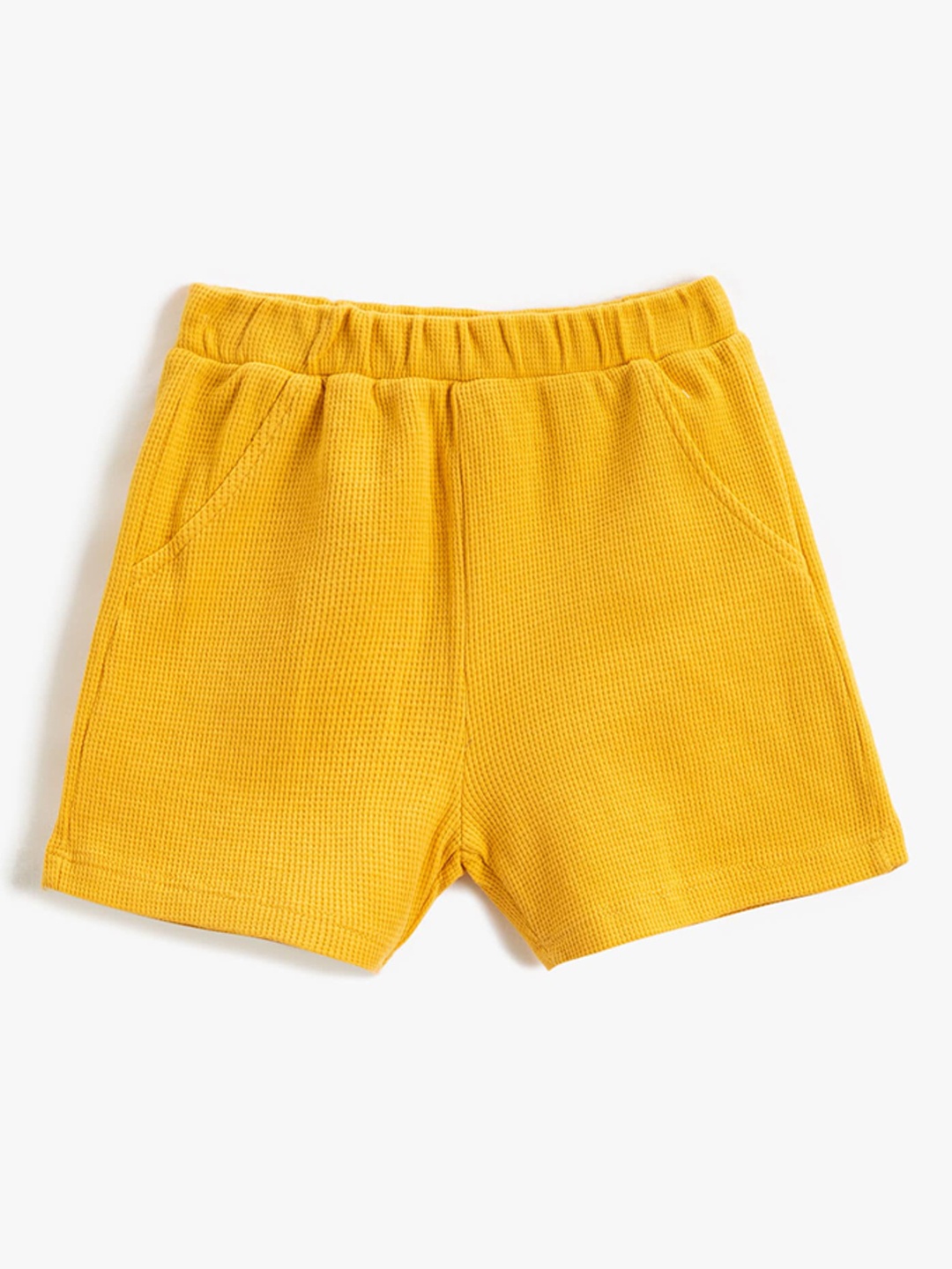 

Koton Boys Mid-Rise Pure Cotton Shorts, Yellow