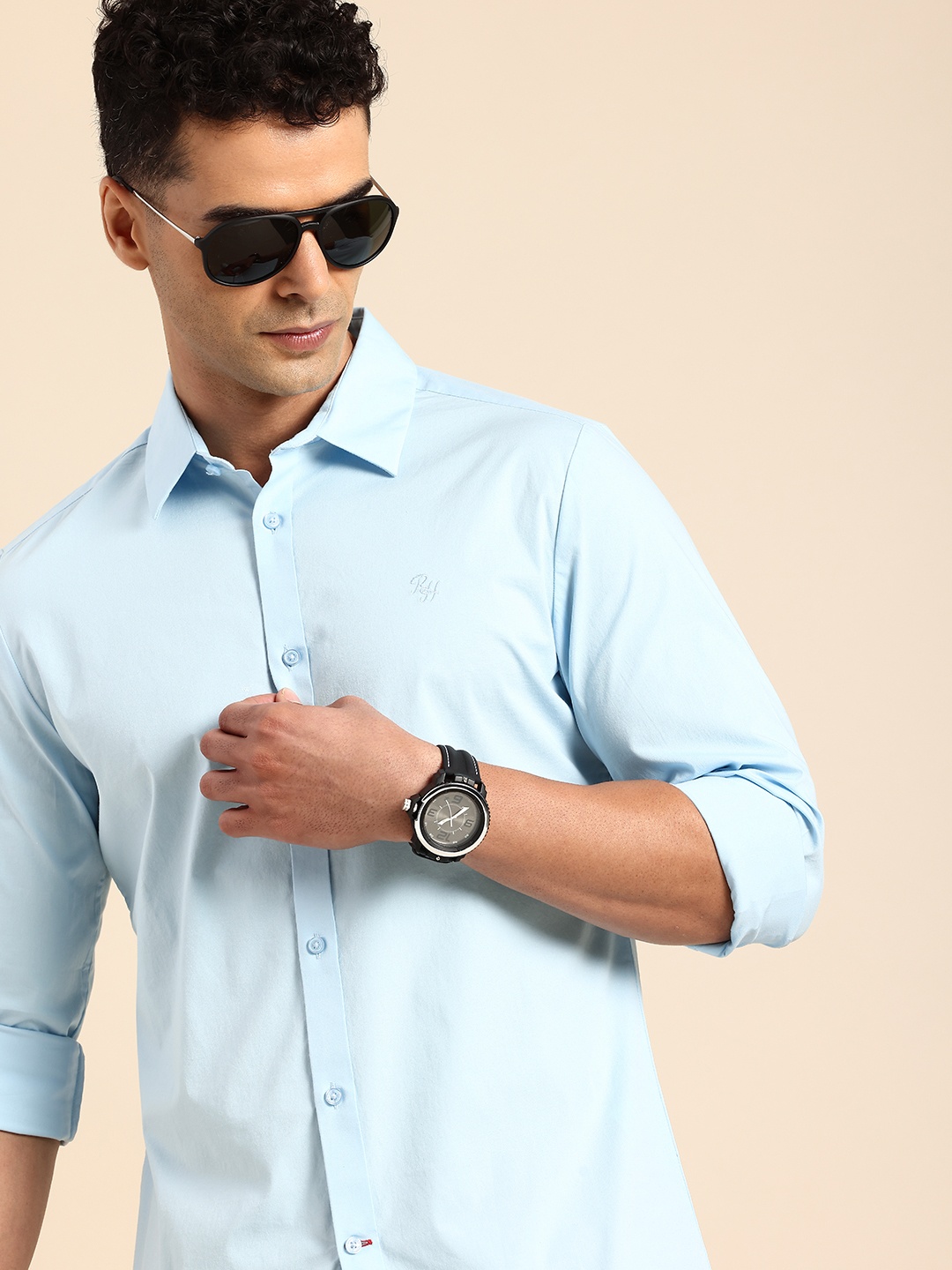 

Being Human Slim Fit Casual Shirt, Blue