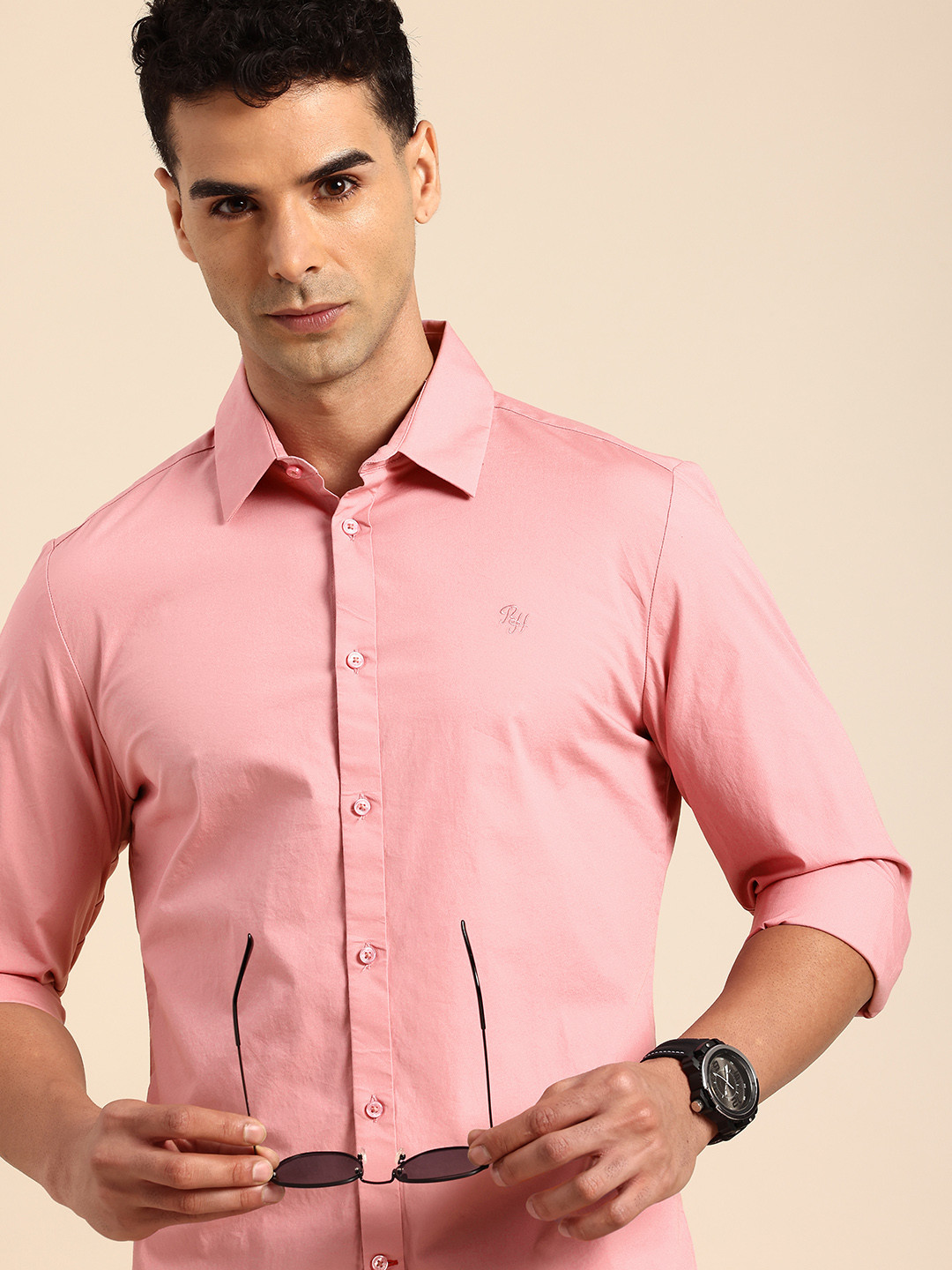 

Being Human Slim Fit Casual Shirt, Pink