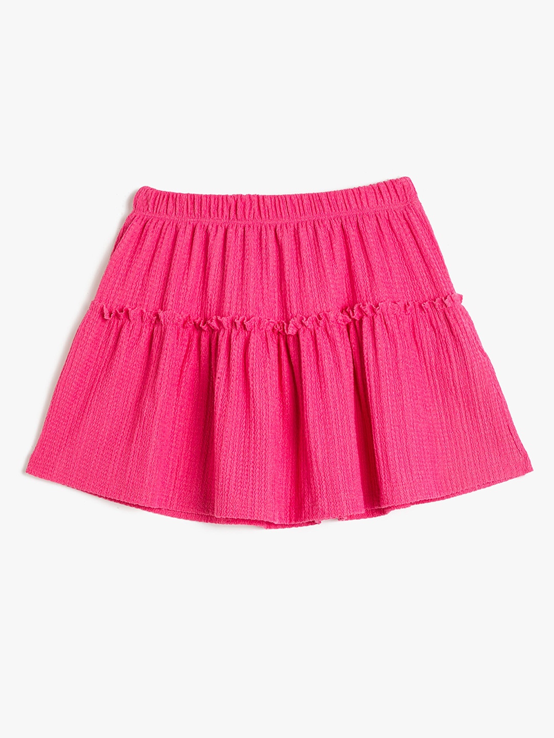 

Koton Girls Tiered A-line Mini Skirt, Pink
