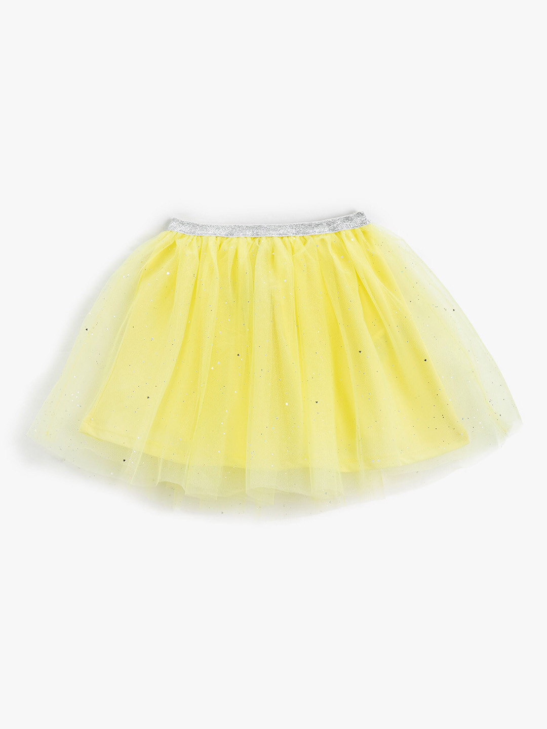 

Koton Girls Self Design Flared Mini Skirts, Yellow