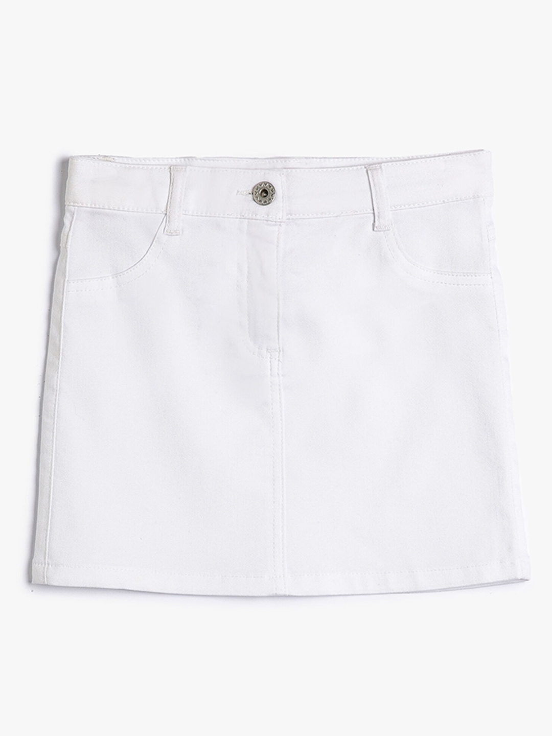 

Koton Girls Mini Straight Skirt, White