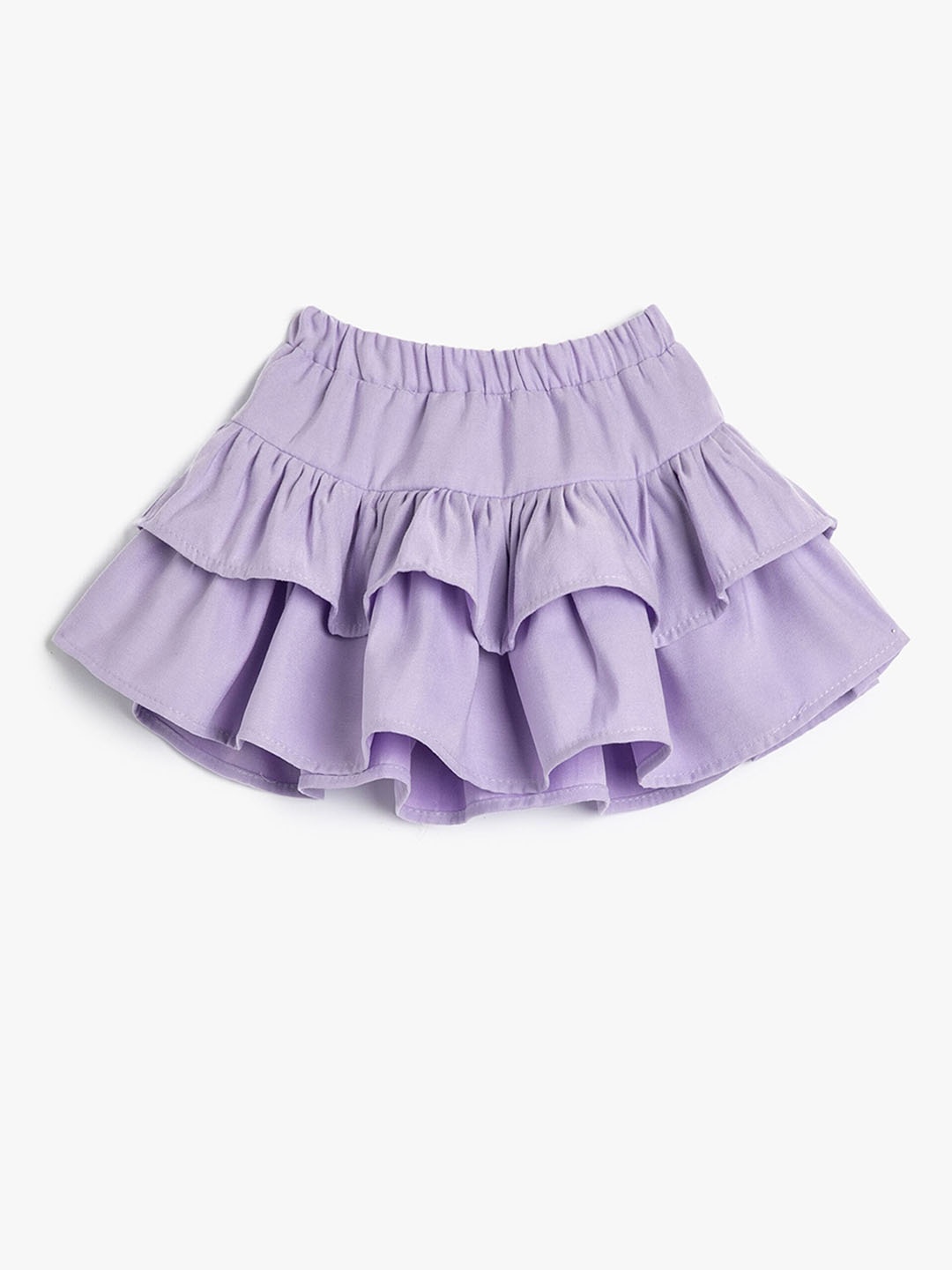 

Koton Girls Layered Flared Midi Skirt, Purple