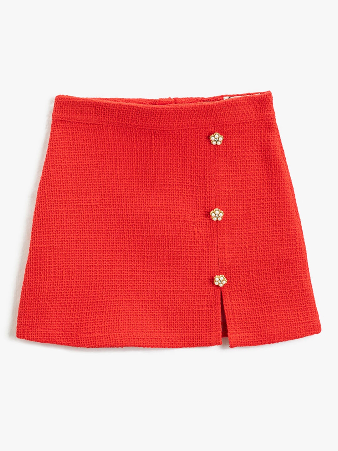 

Koton Girls A-Line Mini Skirt, Red
