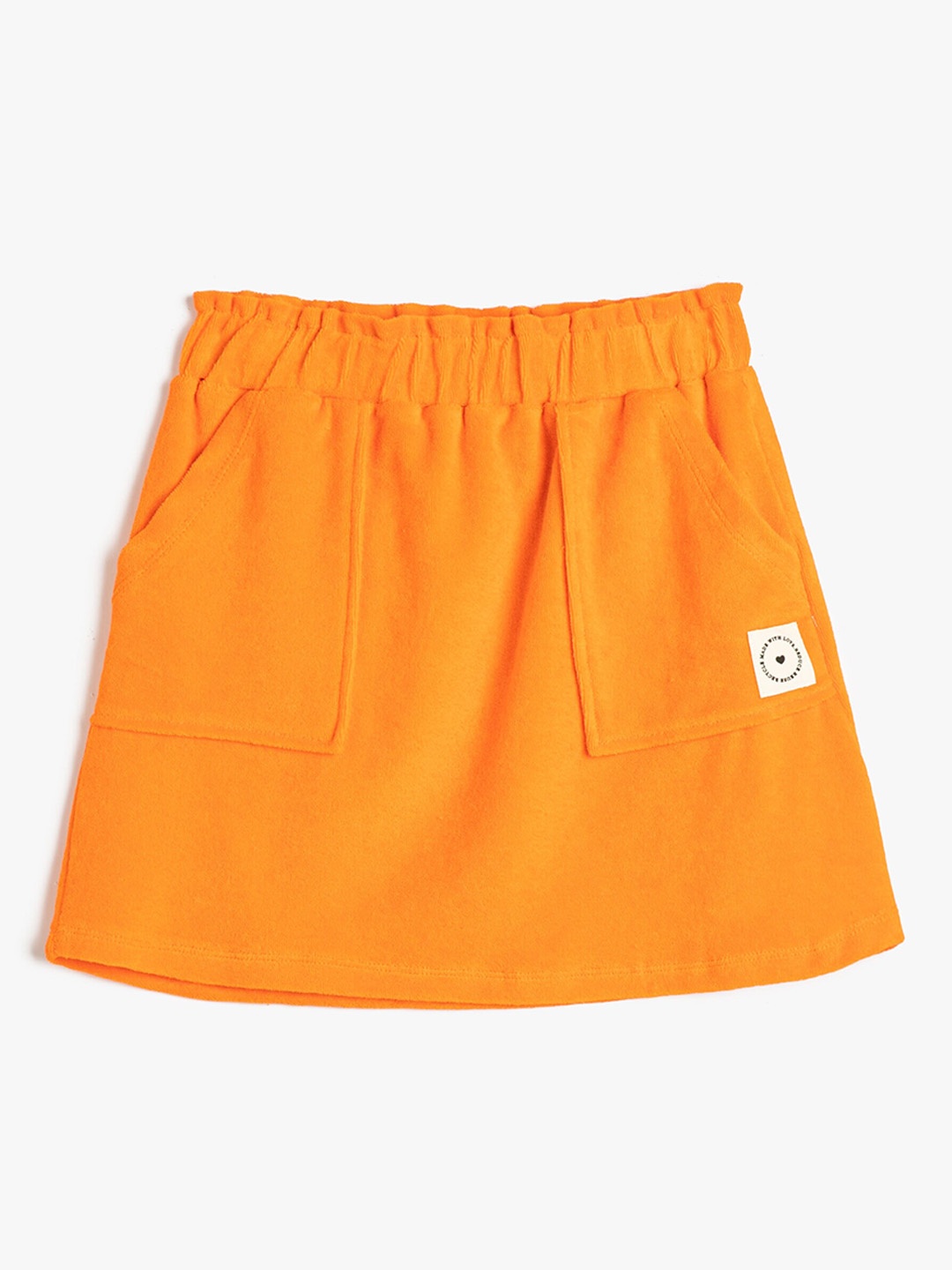 

Koton Girls Pocket Detailed Mini Skirt, Orange