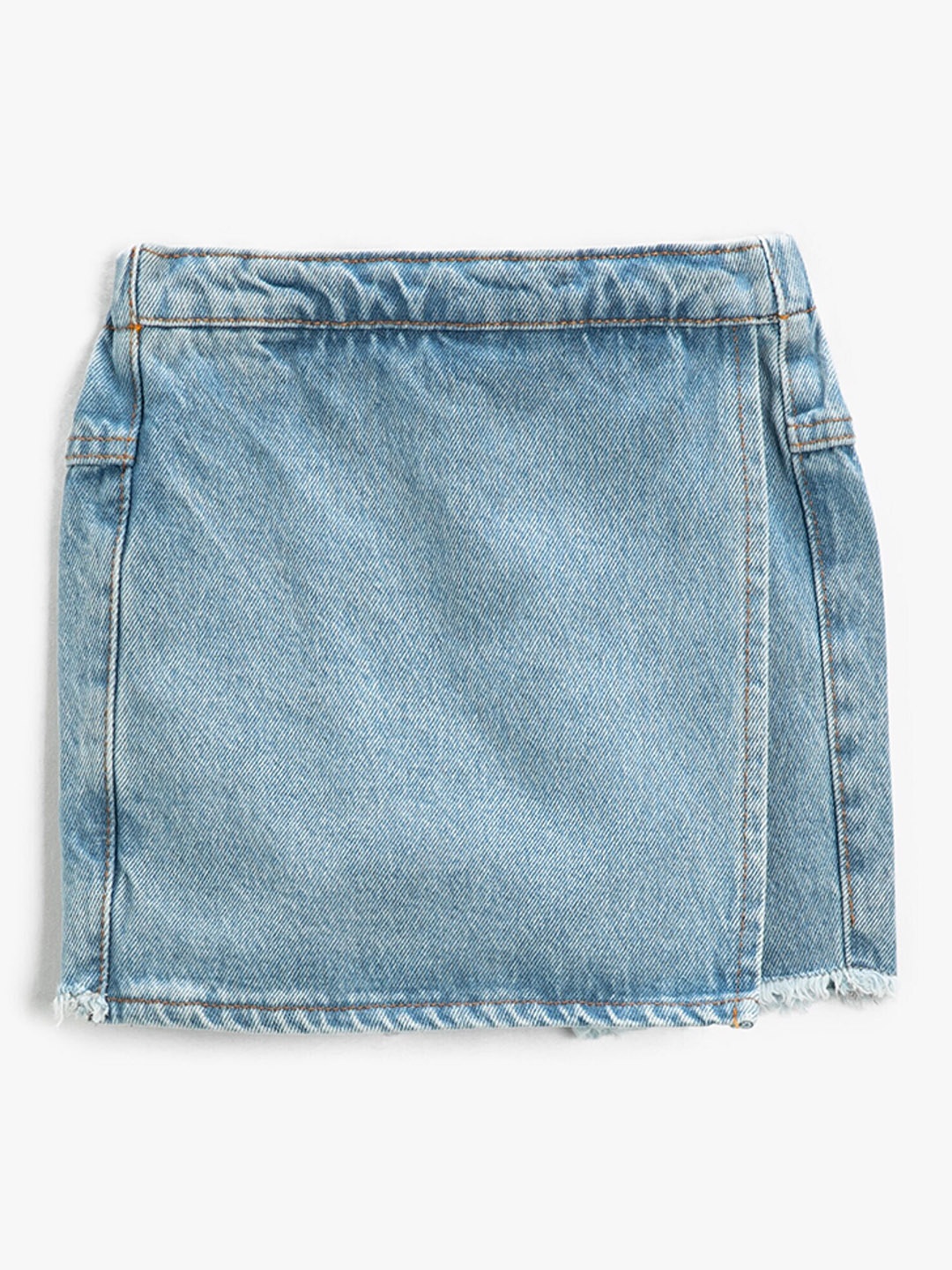 

Koton Girls Cotton Denim Mini Skorts, Blue