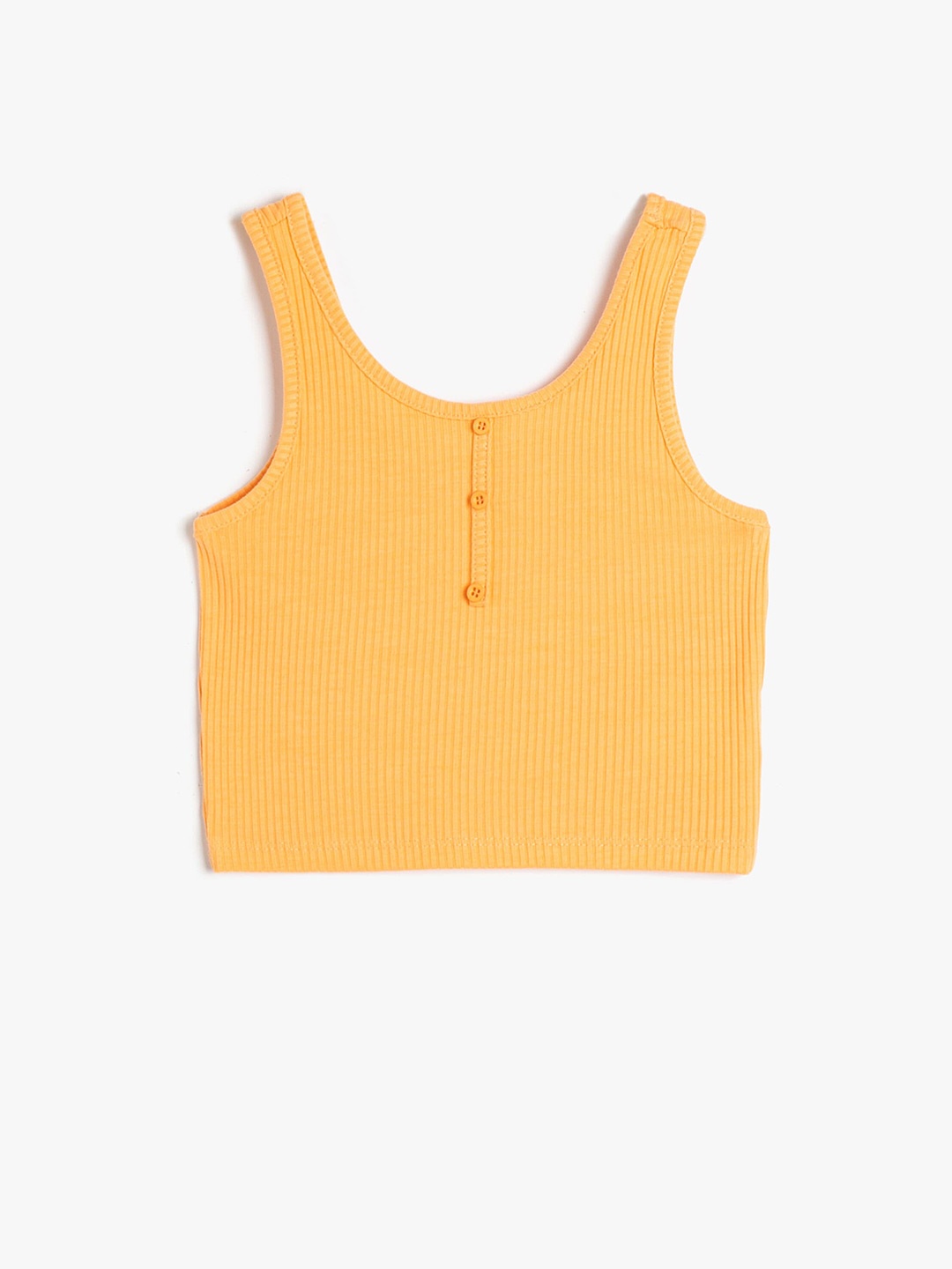 

Koton Girls Sleeveless Scoop Neck Tank Top, Orange