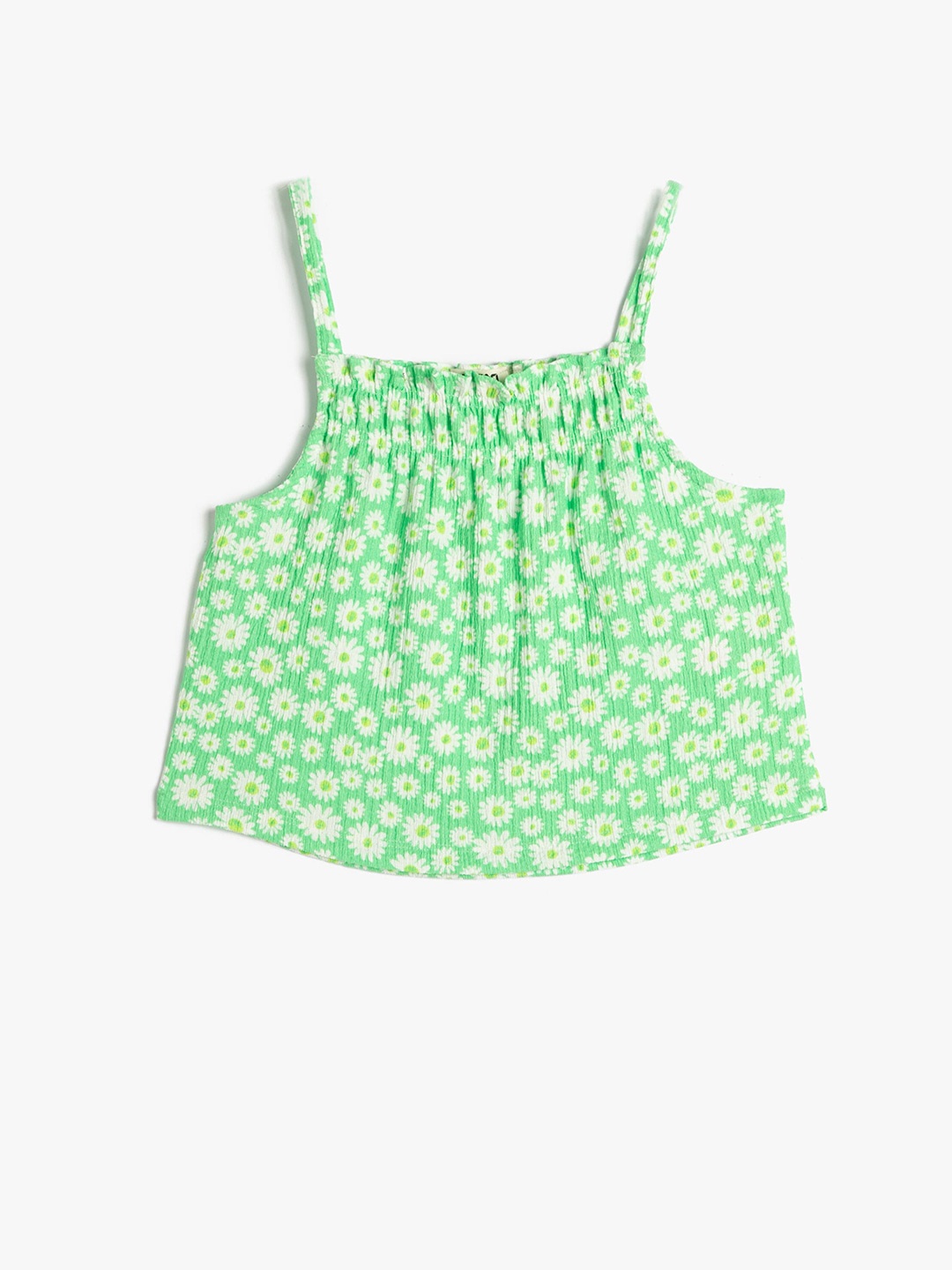 

Koton Girls Floral Printed Sleeveless Top, Green