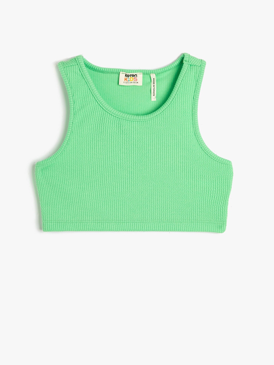 

Koton Girls Striped Sleeveless Top, Green