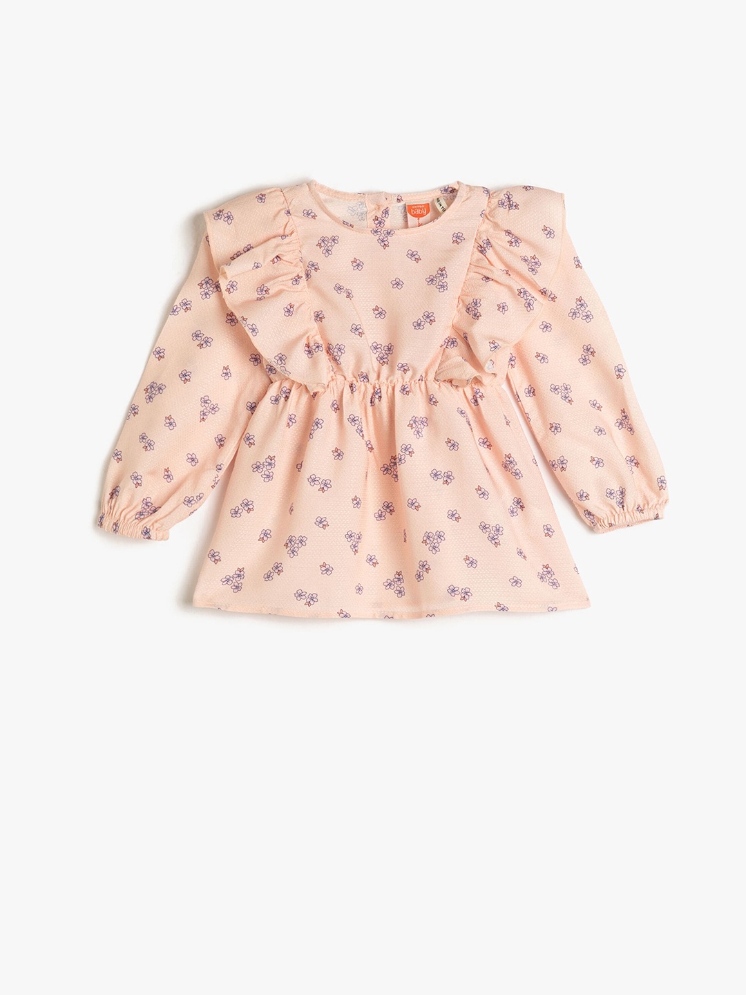 

Koton Girls Floral Printed Empire Top, Peach