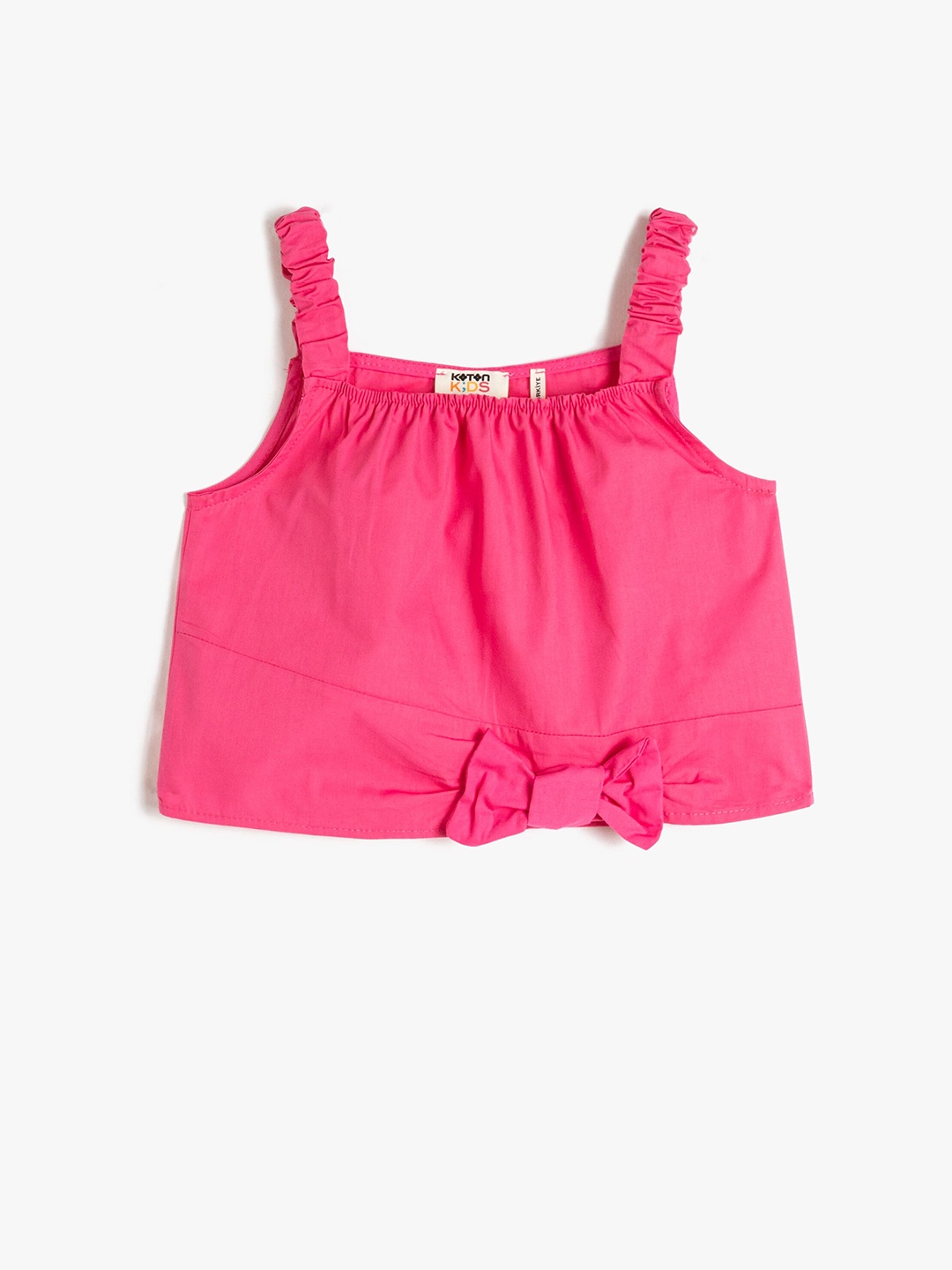 

Koton Girls Sleeveless Pure Cotton Top, Pink