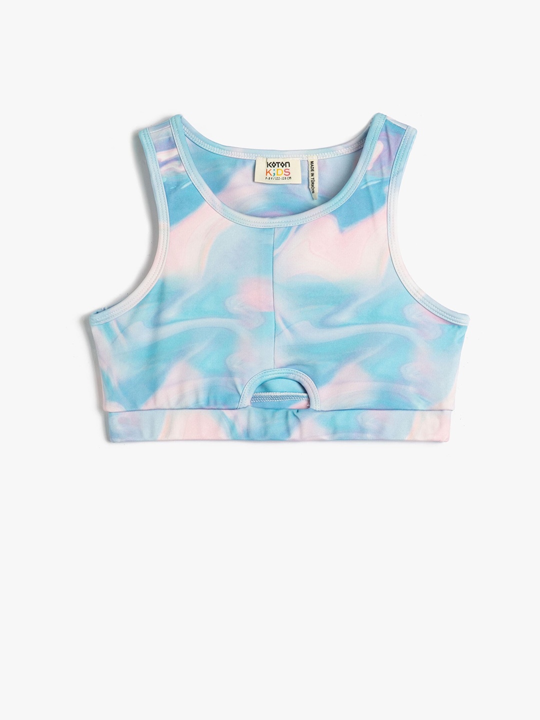 

Koton Blue & guyabano Print Crop Top